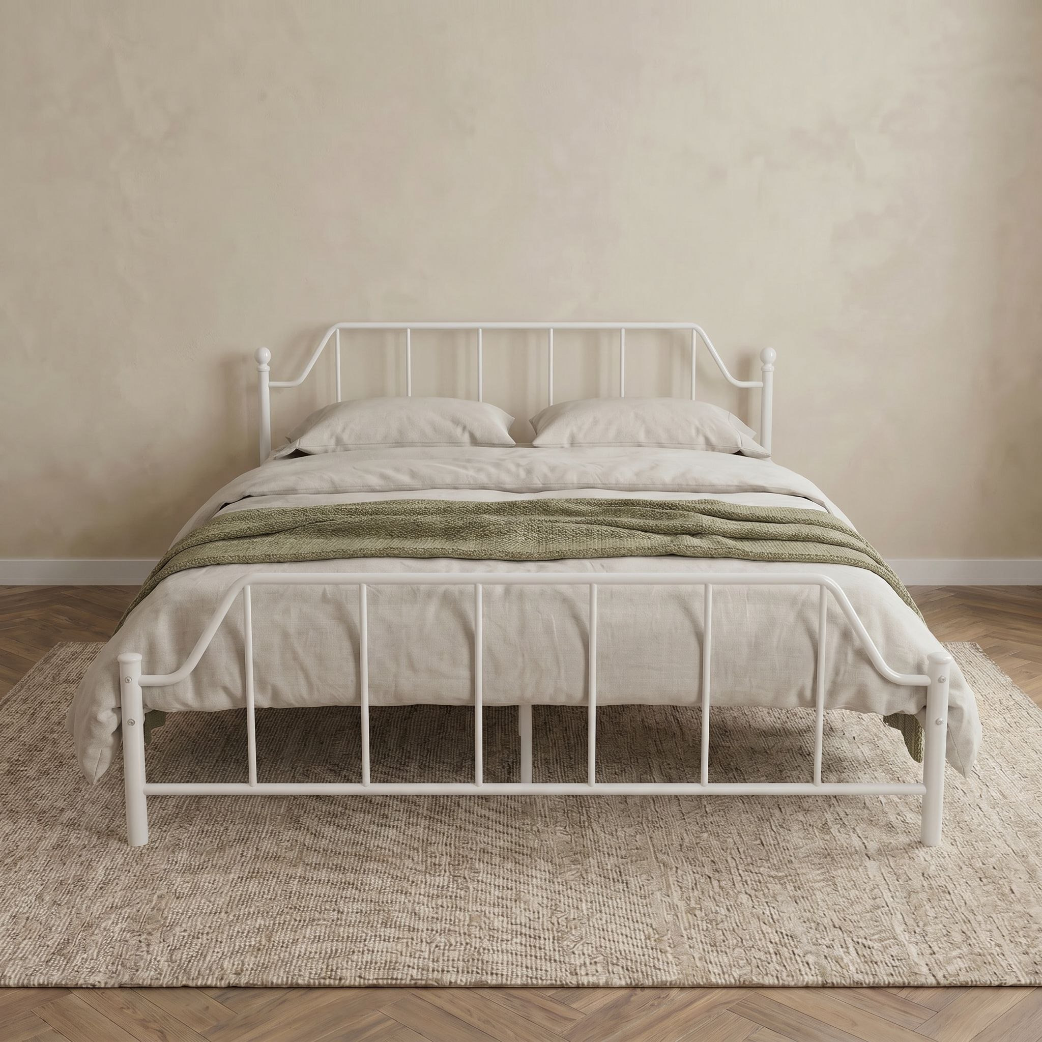 Movo Hampton Metal Queen Bed - 150x200 cm-hbxbedroom-bedsandbedsets-beds-queen-image-2