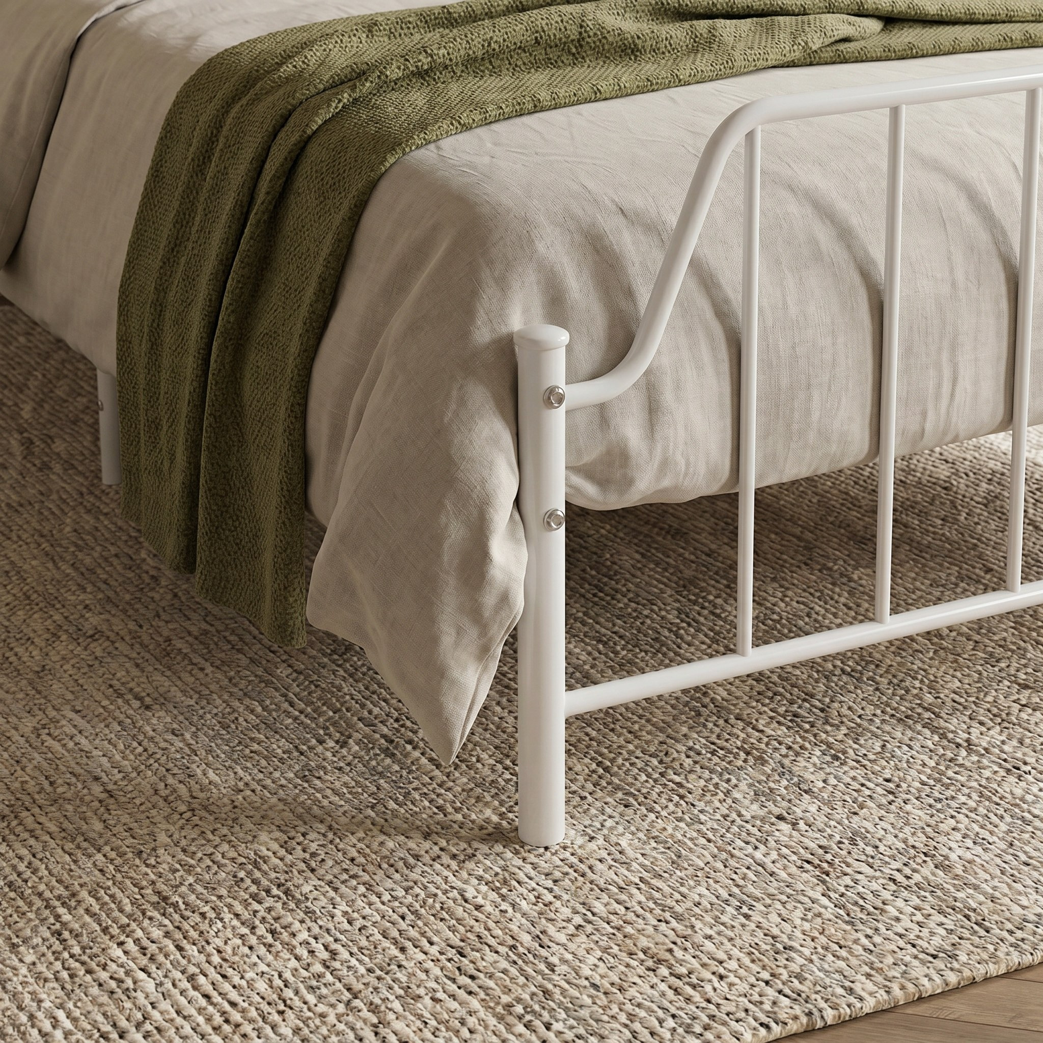 Movo Hampton Metal Queen Bed - 150x200 cm-hbxbedroom-bedsandbedsets-beds-queen-image-4