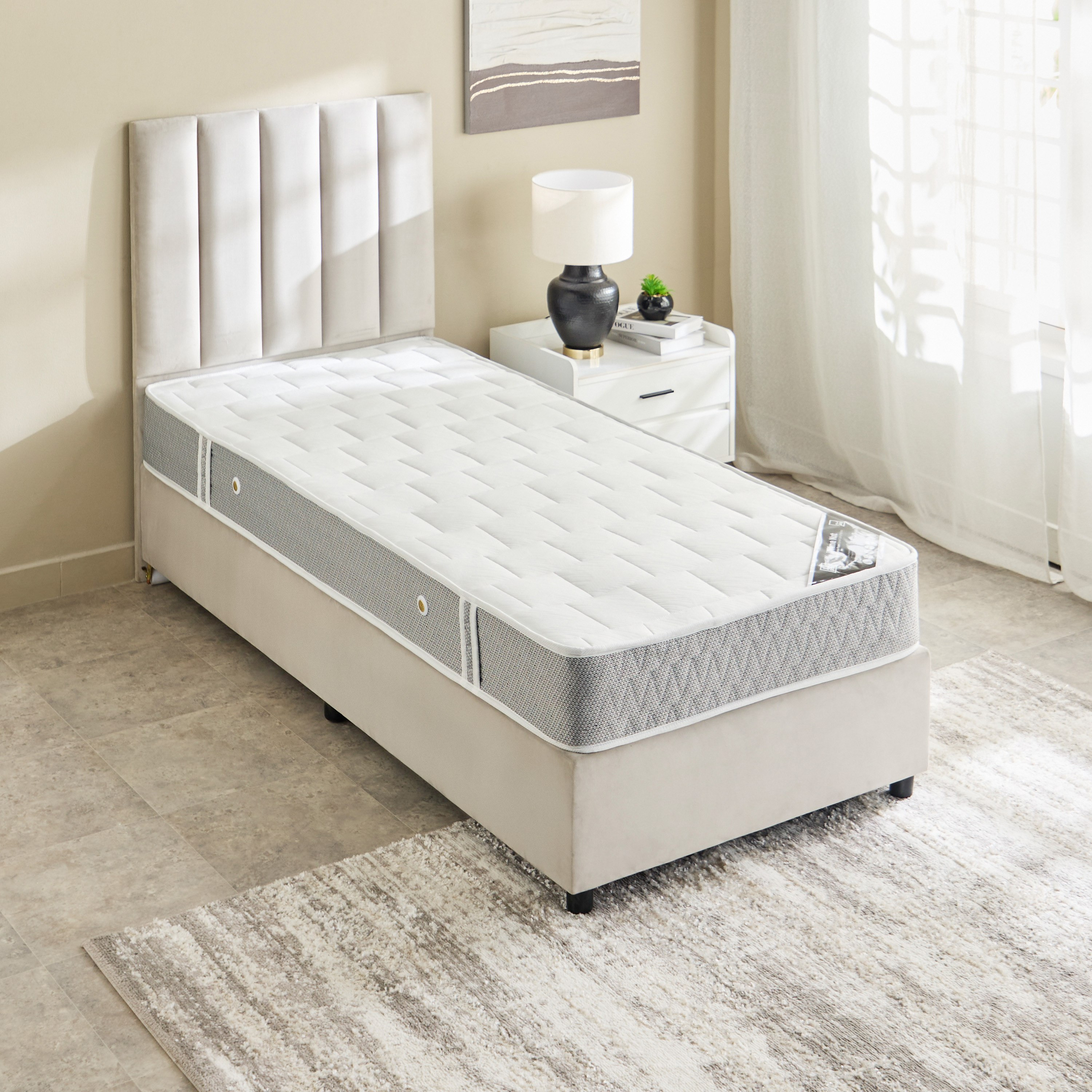مرتبة فردية عالي المرونة بنوابض حلزونية من آي برايم نكست - 90x200x20 سم-hbxfurniture-bedroom-mattresses-single-image-5