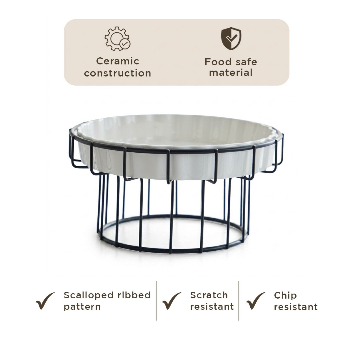 Supreme Serving Dish with Stand - 20 cm-hbxdecorandfurnishings-tabletop-serveware-image-7