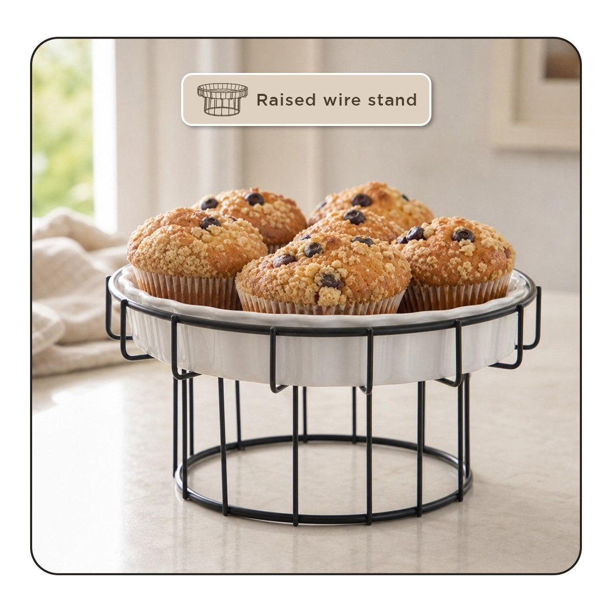 Supreme Serving Dish with Stand - 20 cm-hbxdecorandfurnishings-tabletop-serveware-image-8