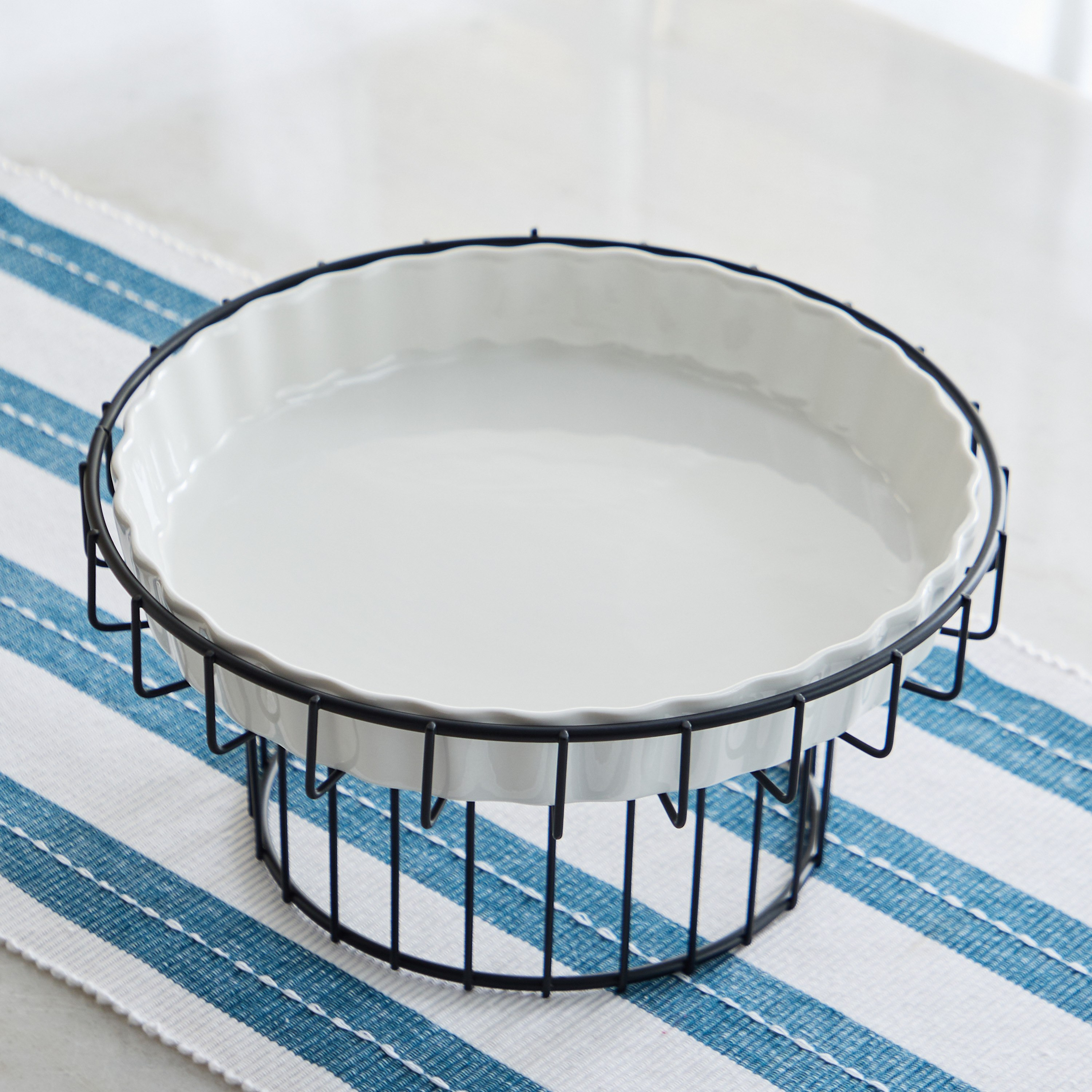 Supreme Serving Dish with Stand - 26 cm-hbxdecorandfurnishings-tabletop-serveware-image-2