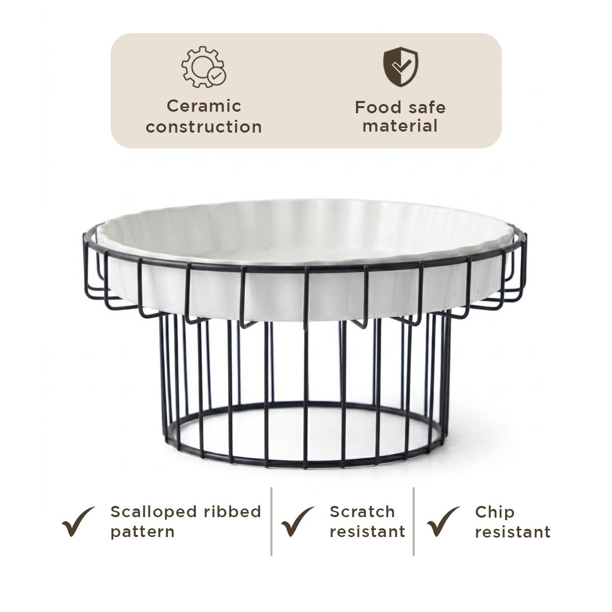 صحن تقديم مع حامل من سوبريم - 26 سم-hbxdecorandfurnishings-tabletop-serveware-image-7