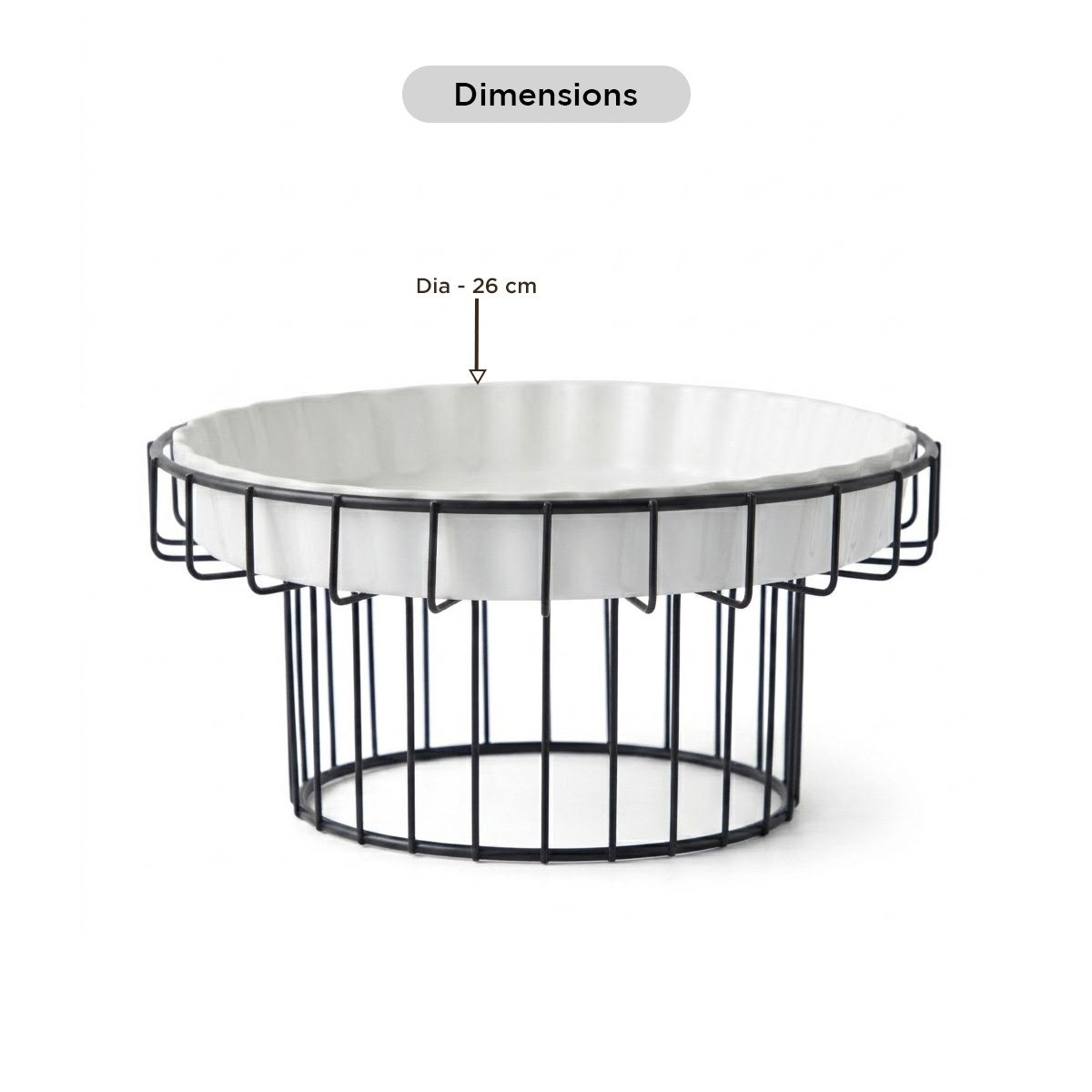 صحن تقديم مع حامل من سوبريم - 26 سم-hbxdecorandfurnishings-tabletop-serveware-image-9