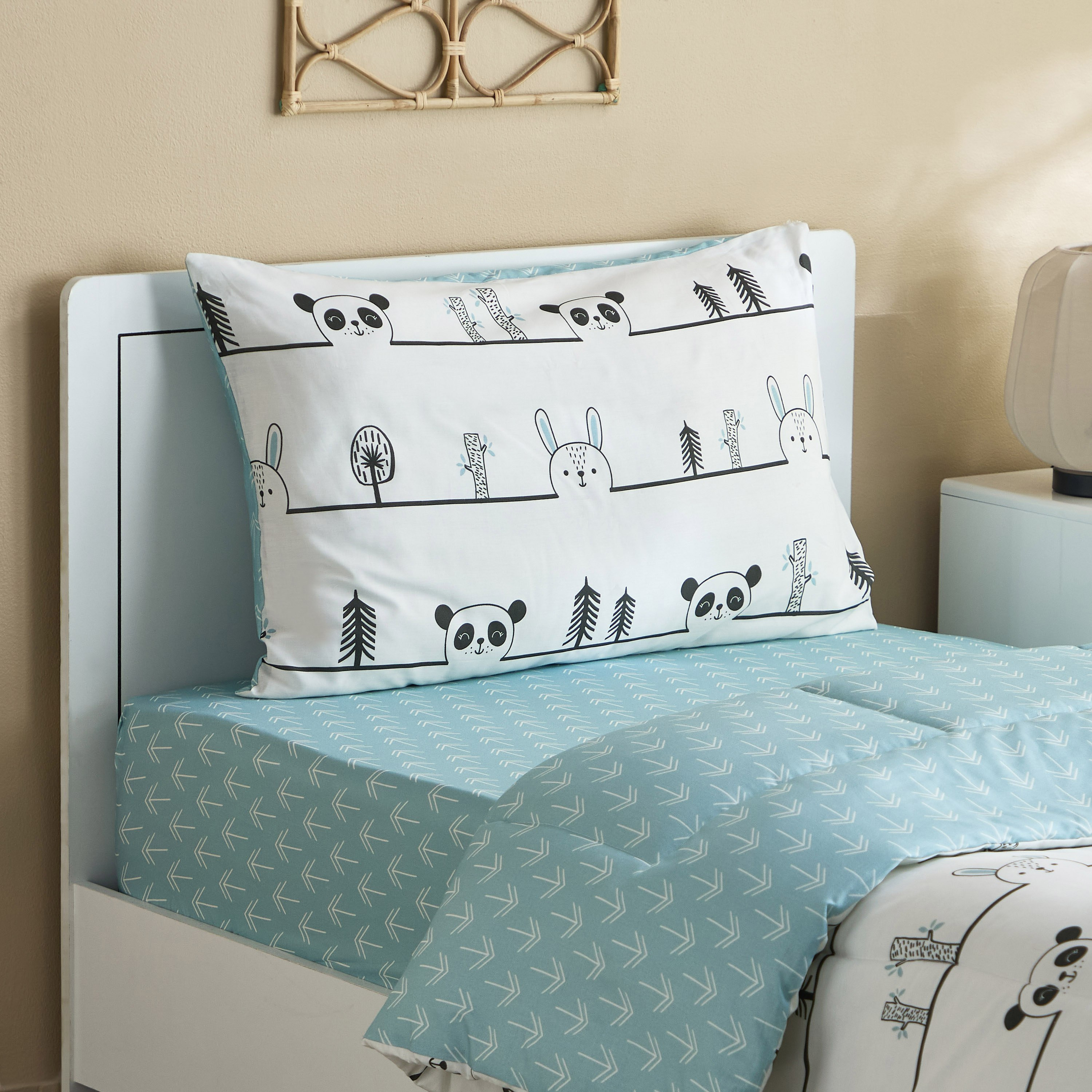 طقم لحاف قطن فردي قطعتين أنيمال بوب من جوي سلامبر - 135x220 سم-hbxhomeware-hbxkidsandyouth-image-1