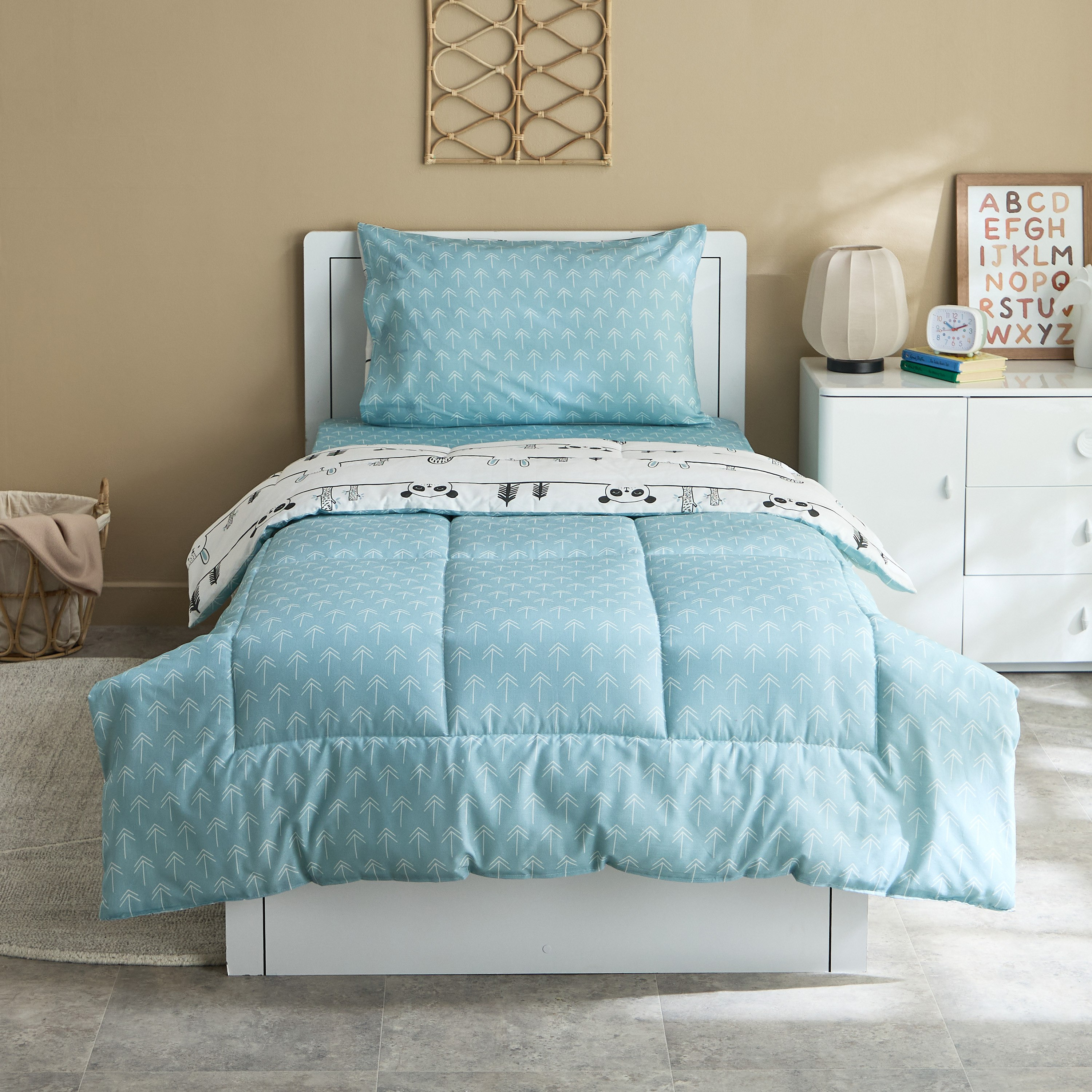 طقم لحاف قطن فردي قطعتين أنيمال بوب من جوي سلامبر - 135x220 سم-hbxhomeware-hbxkidsandyouth-image-4