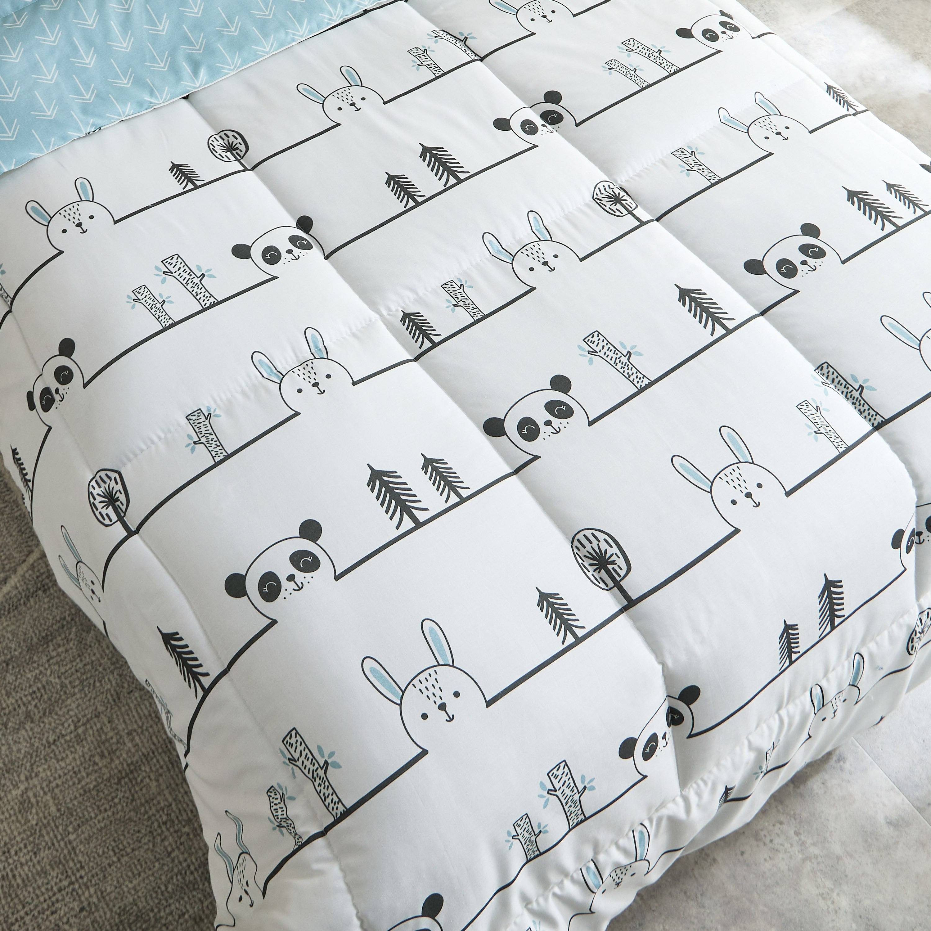 طقم لحاف قطن فردي قطعتين أنيمال بوب من جوي سلامبر - 135x220 سم-hbxhomeware-hbxkidsandyouth-image-6