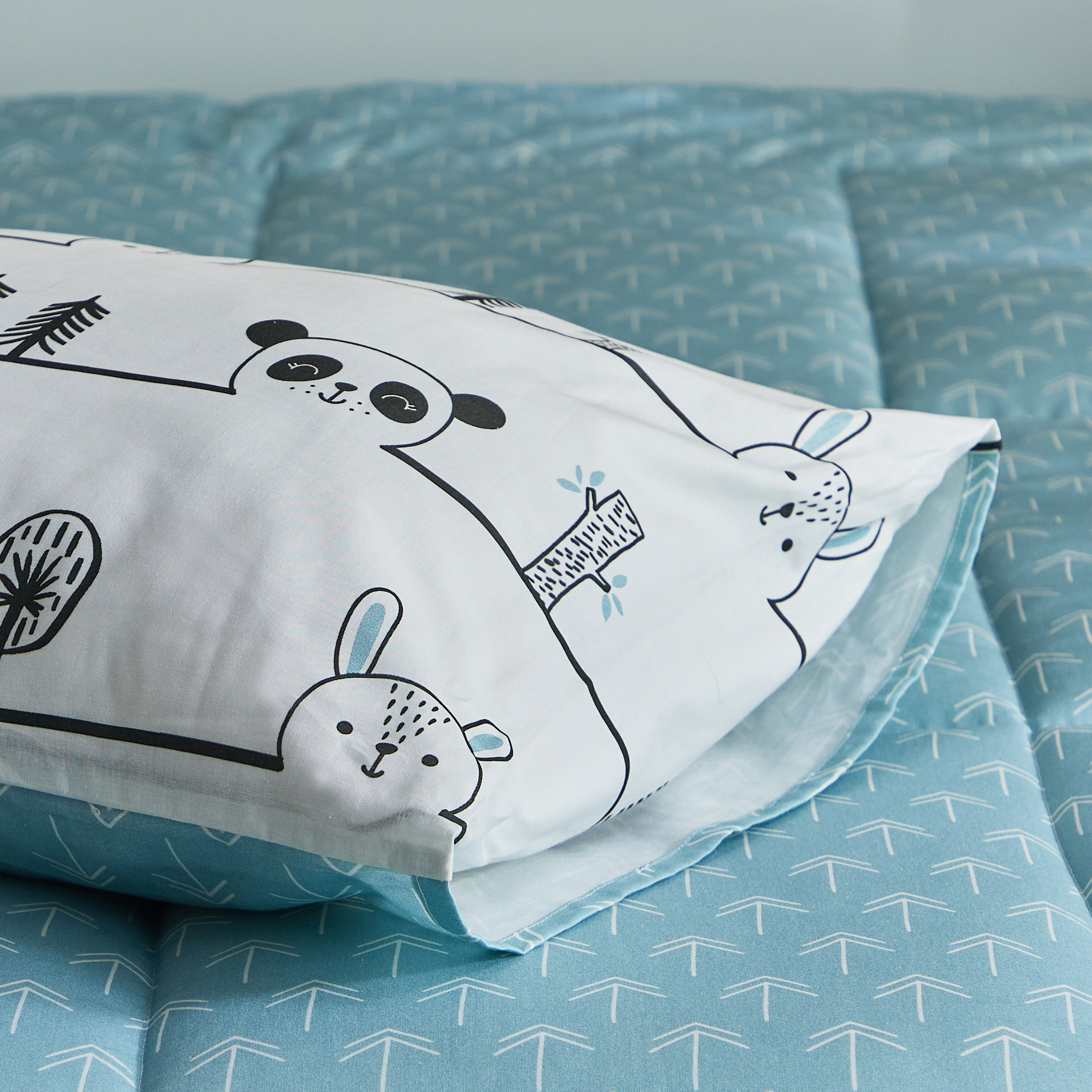 طقم لحاف قطن فردي قطعتين أنيمال بوب من جوي سلامبر - 135x220 سم-hbxhomeware-hbxkidsandyouth-image-8