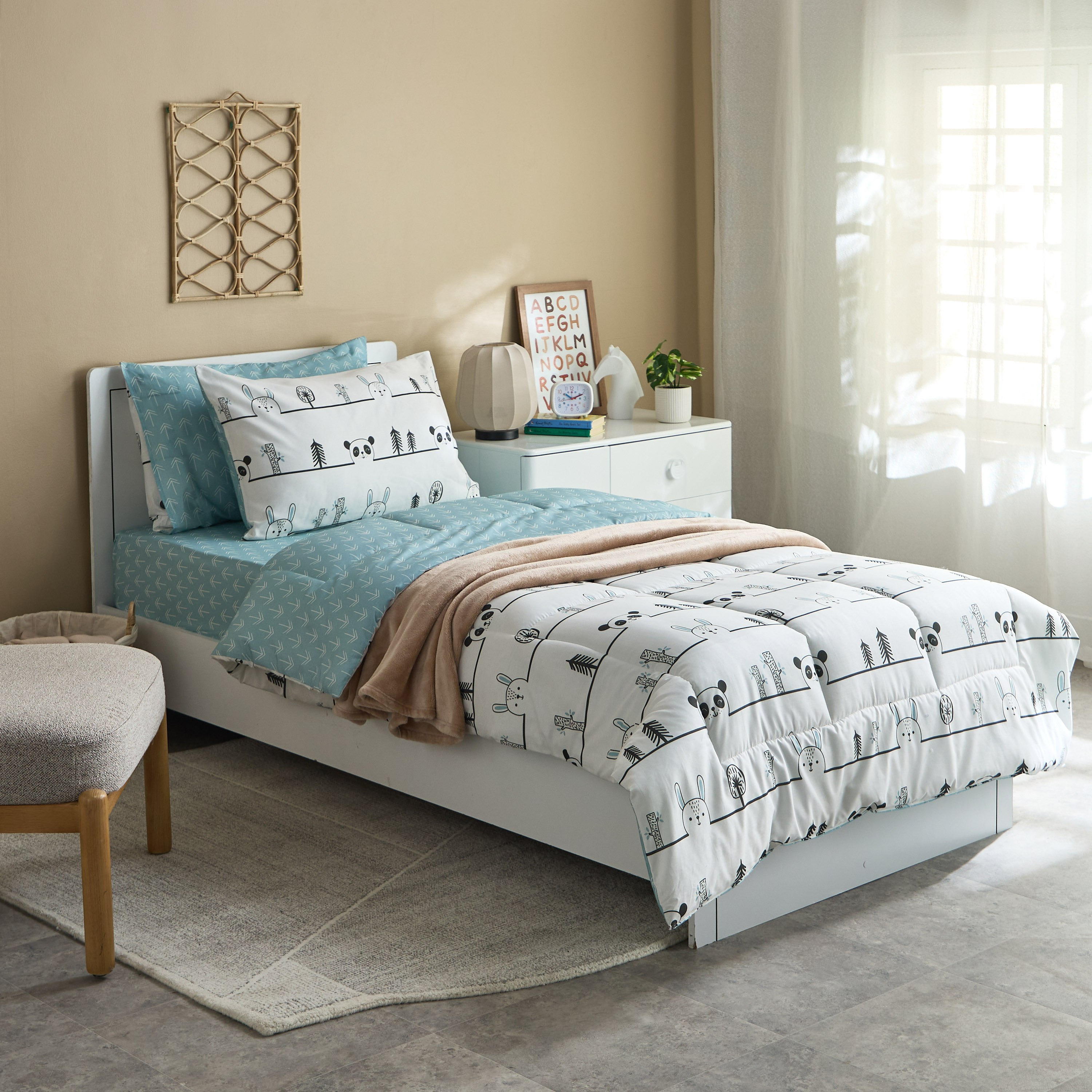 طقم لحاف قطن فردي قطعتين أنيمال بوب من جوي سلامبر - 135x220 سم-hbxhomeware-hbxkidsandyouth-image-9