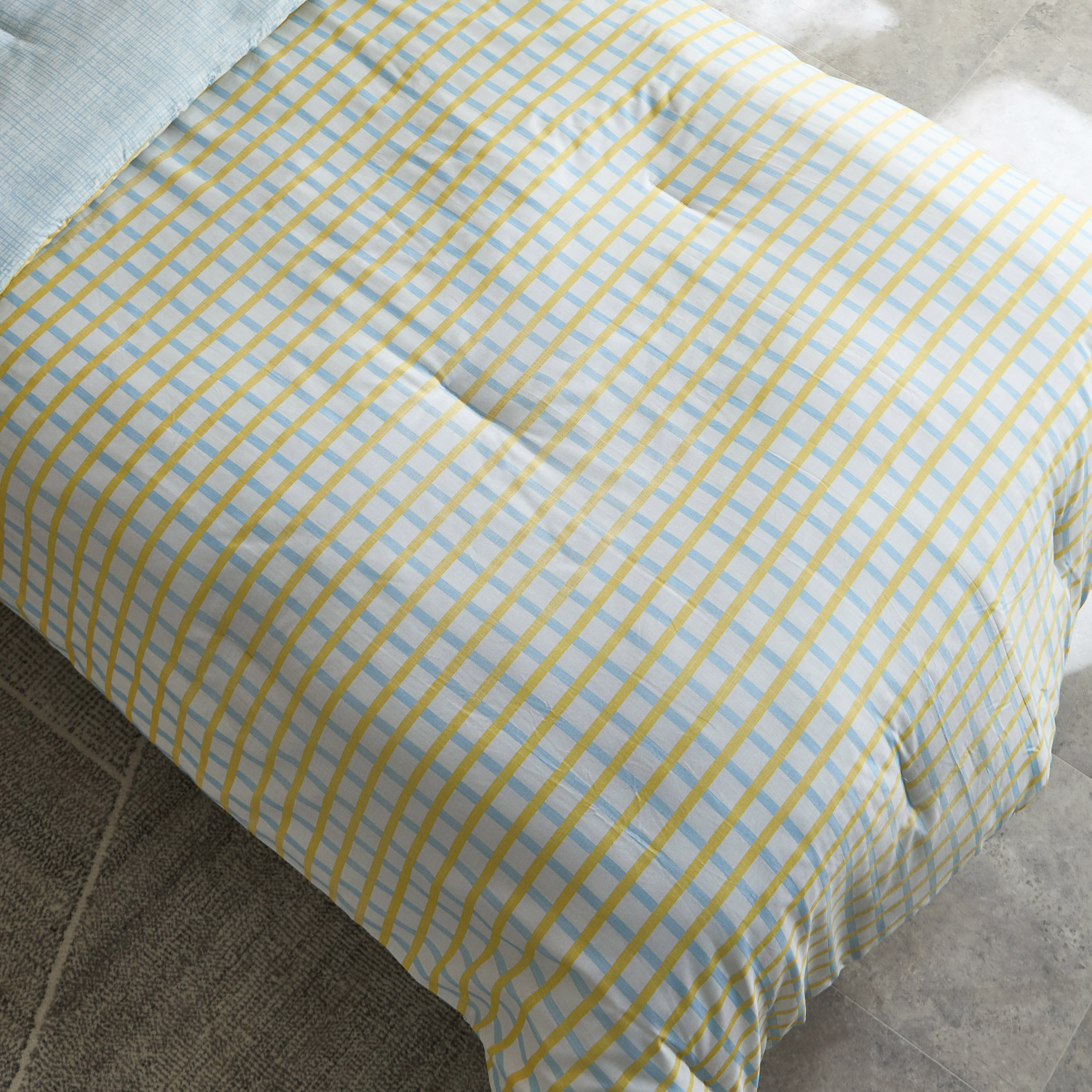 Tom Slumber 2-Piece Criss Cross Single Cotton Comforter Set - 135x220 cm-hbxhomeware-hbxkidsandyouth-image-6