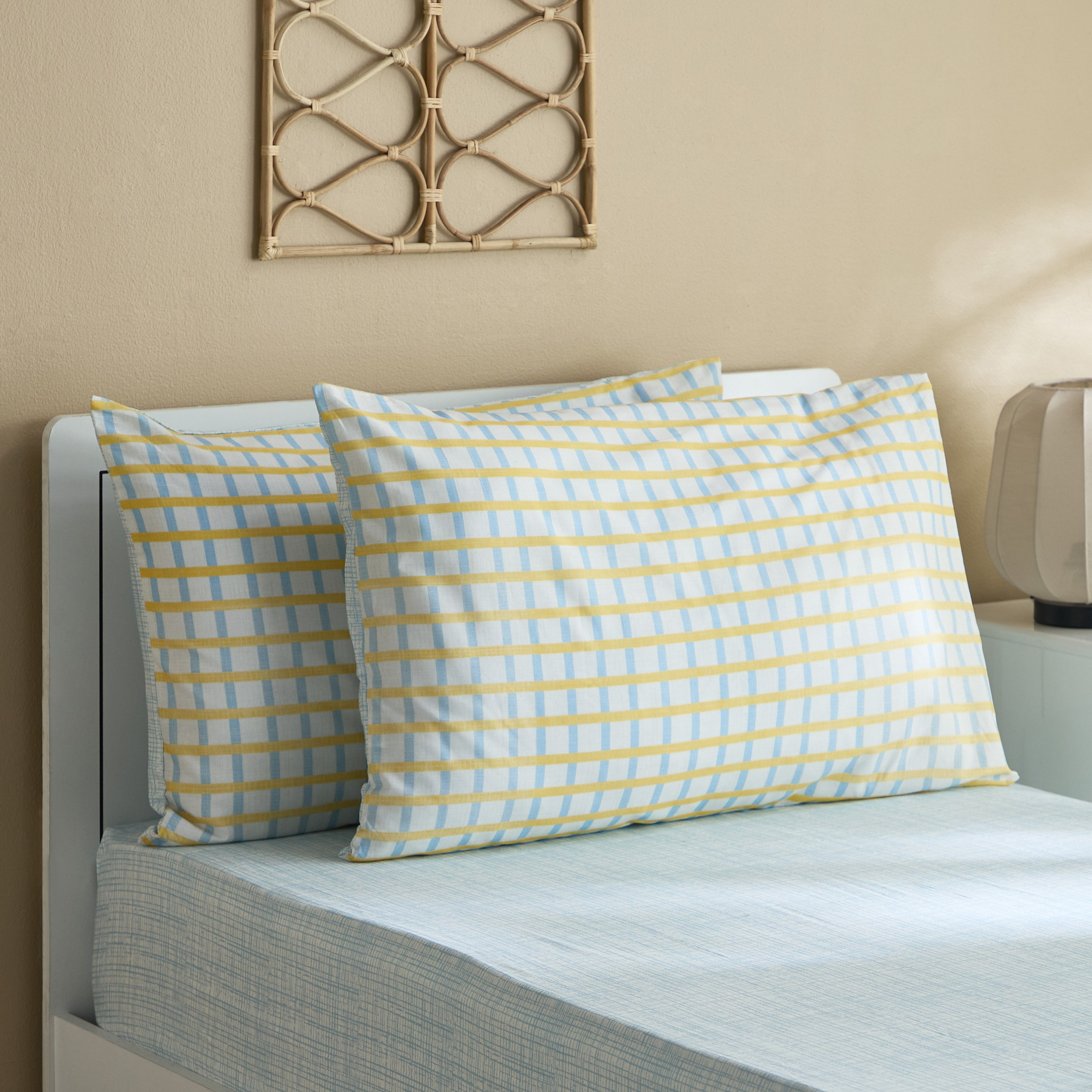 Tom Slumber 2-Piece Criss Cross Pillow Cover Set - 50x75 cm-hbxhomeware-hbxkidsandyouth-image-1