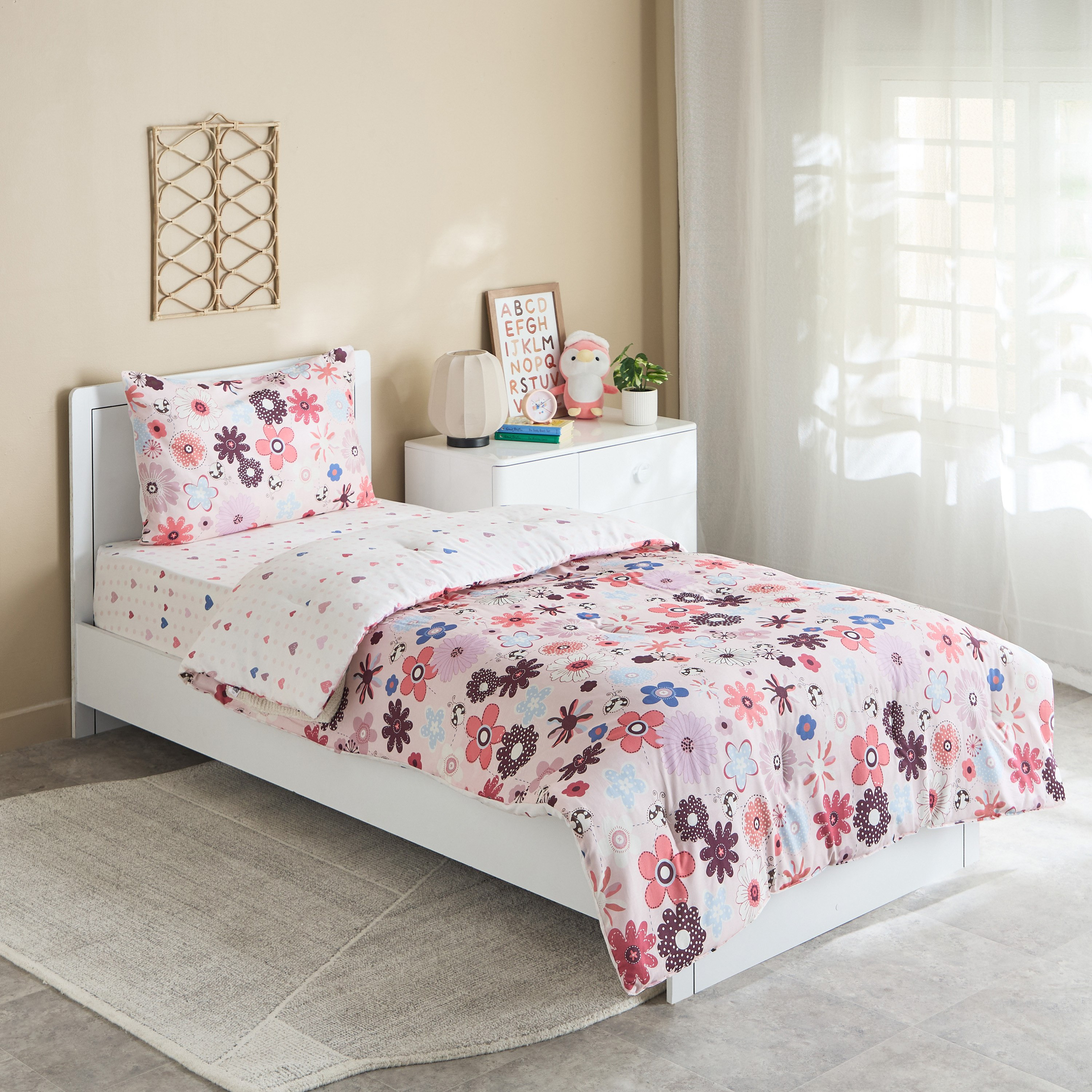 طقم لحاف قطن فردي جاردن قطعتين من آيفي سلامبر - 135x220 سم-hbxhomeware-hbxkidsandyouth-image-2