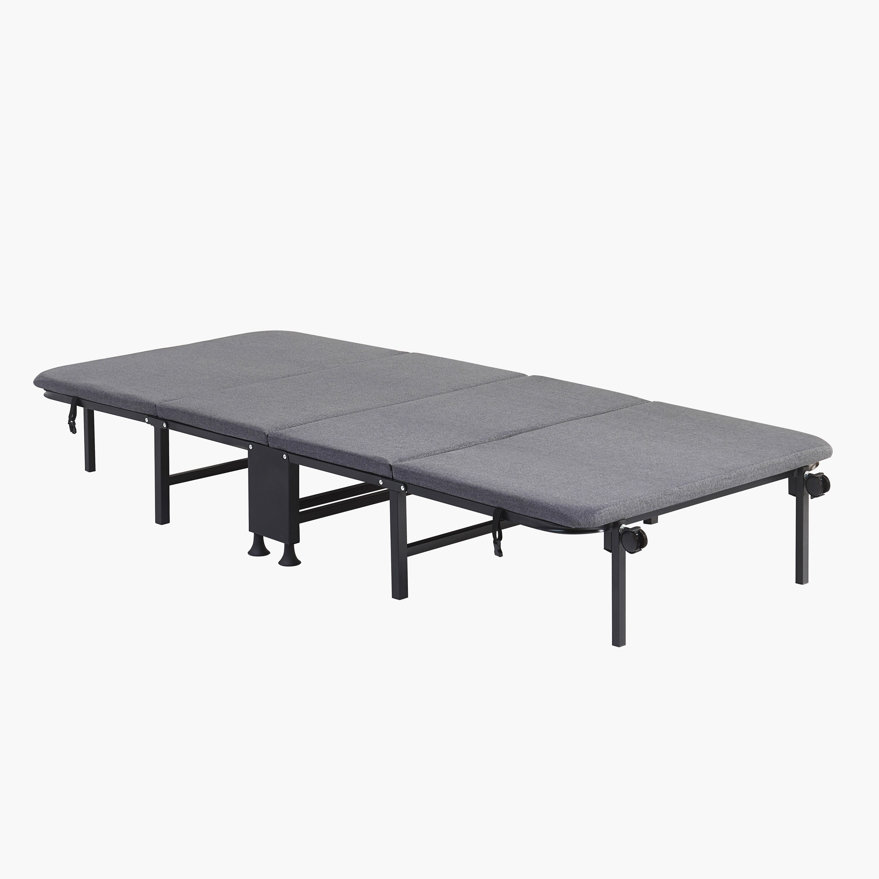 Movo Coda Day Foldable Metal Guest Single Bed with Mattress - 80x190 cm-hbxfurniture-bedsandbedsets-daybeds-image-6