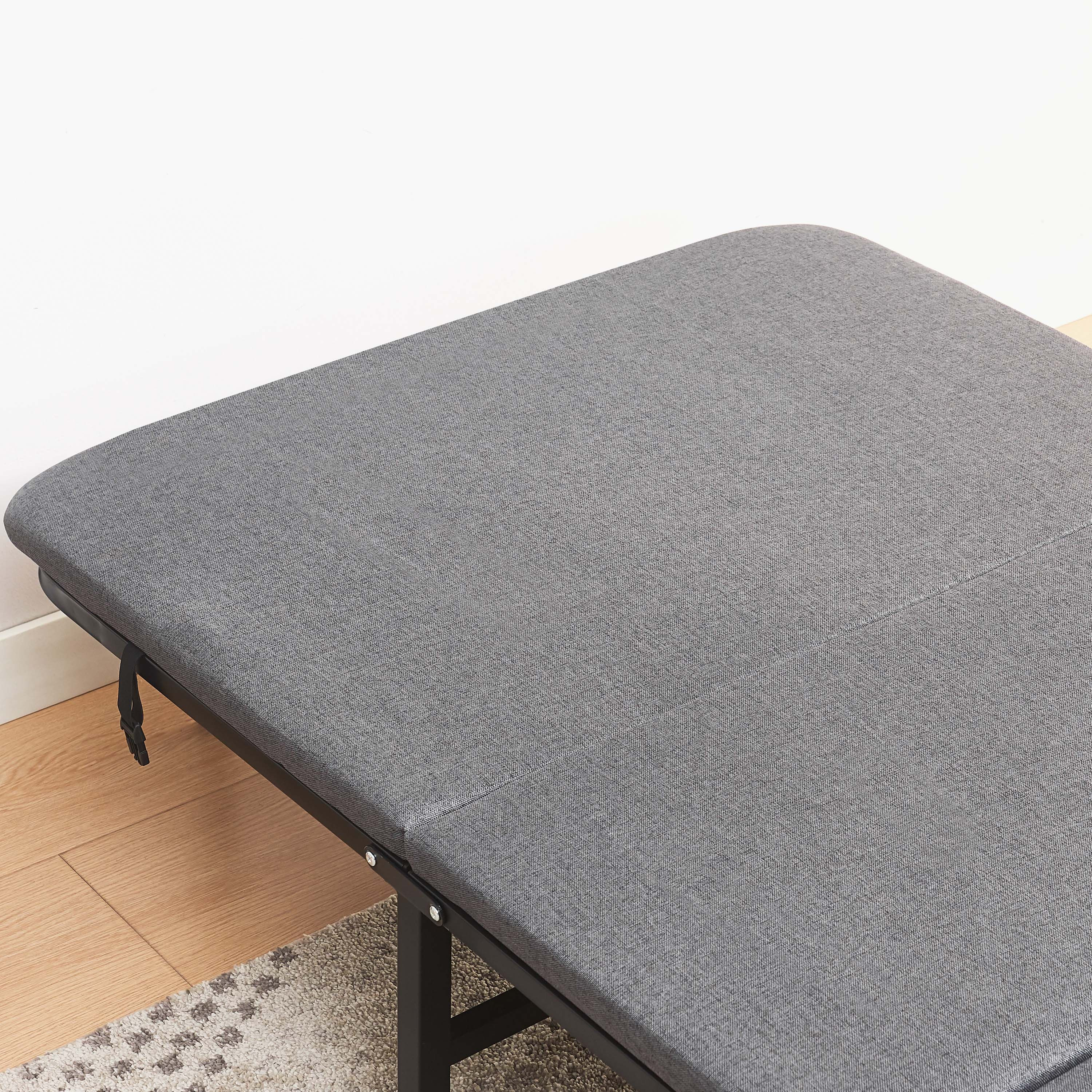 Movo Coda Day Foldable Metal Guest Single Bed with Mattress - 80x190 cm-hbxfurniture-bedsandbedsets-daybeds-image-4
