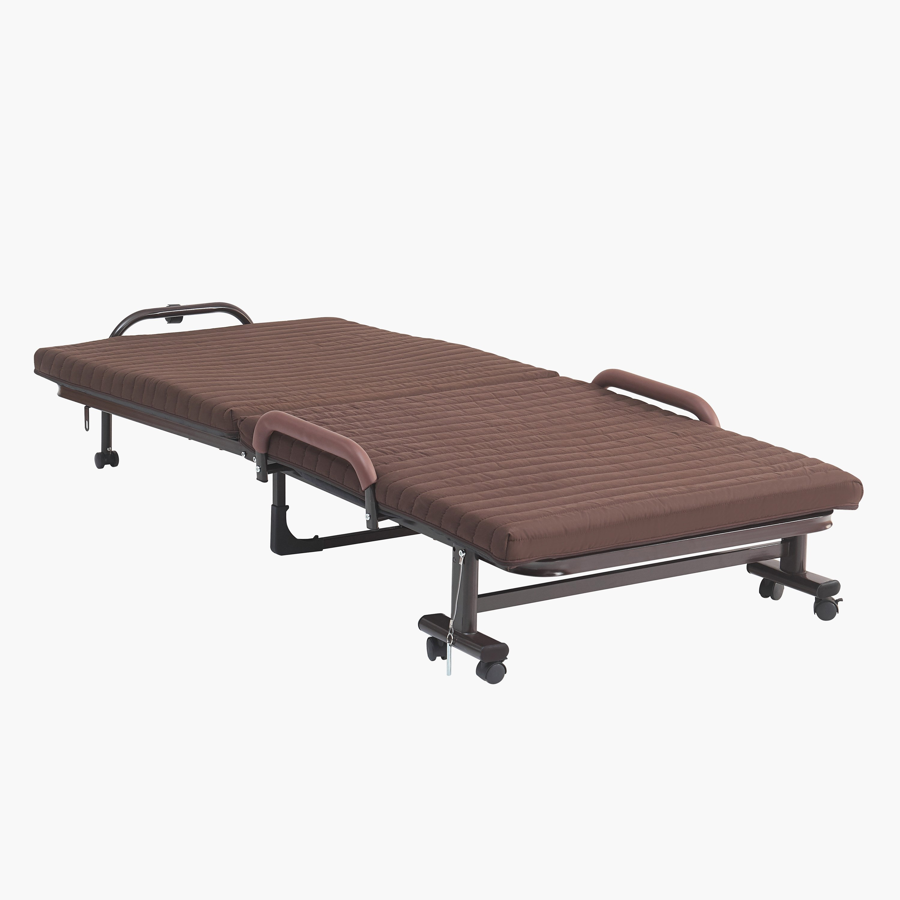 Movo Havana Folding Adjustable Metal Single Bed with Mattress - 80x190 cm-hbxfurniture-bedsandbedsets-daybeds-image-6