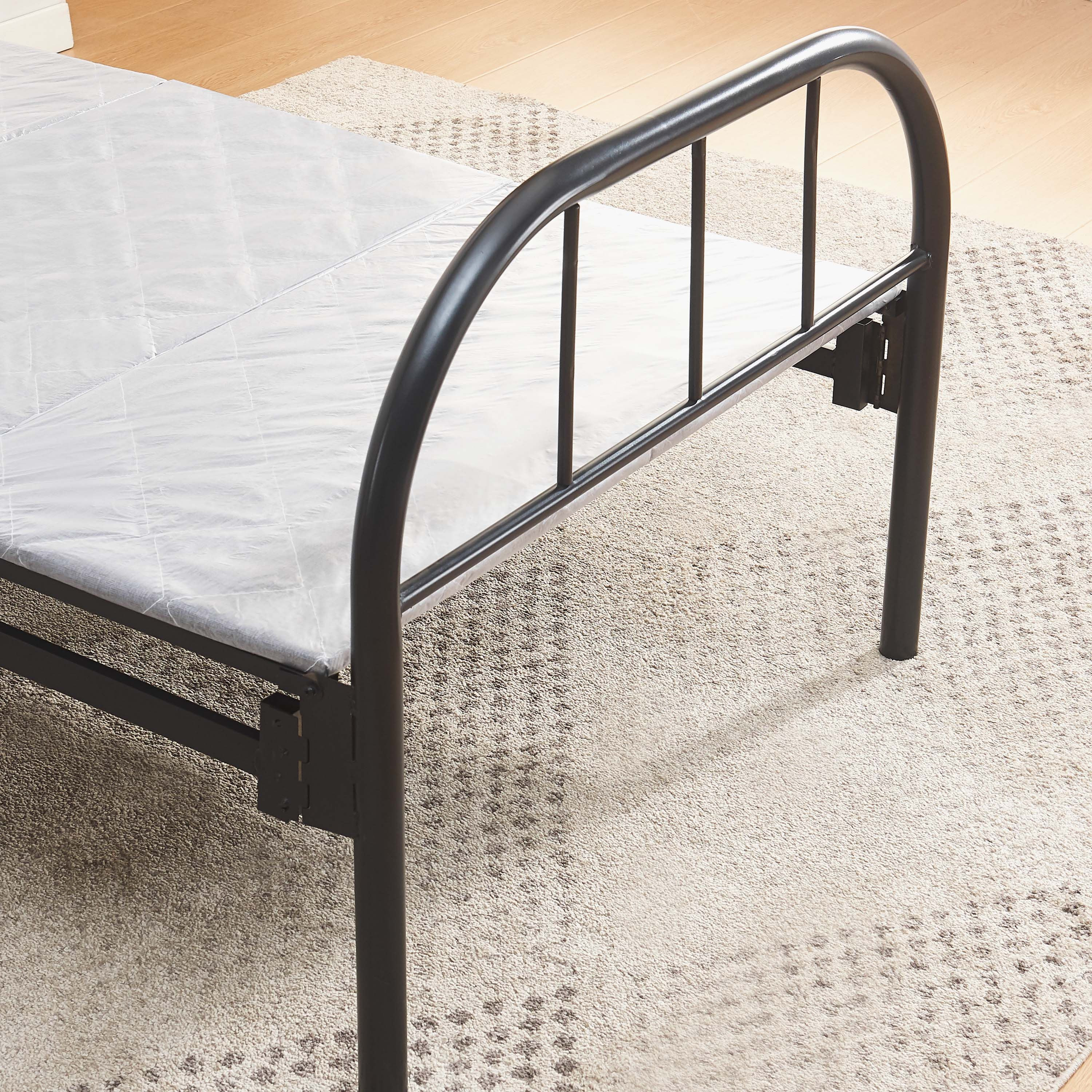 سرير بلاتفورم فردي من المعدن المتين قابل للطي من موڤو سيمون - 90x190 سم-hbxfurniture-bedsandbedsets-daybeds-image-5