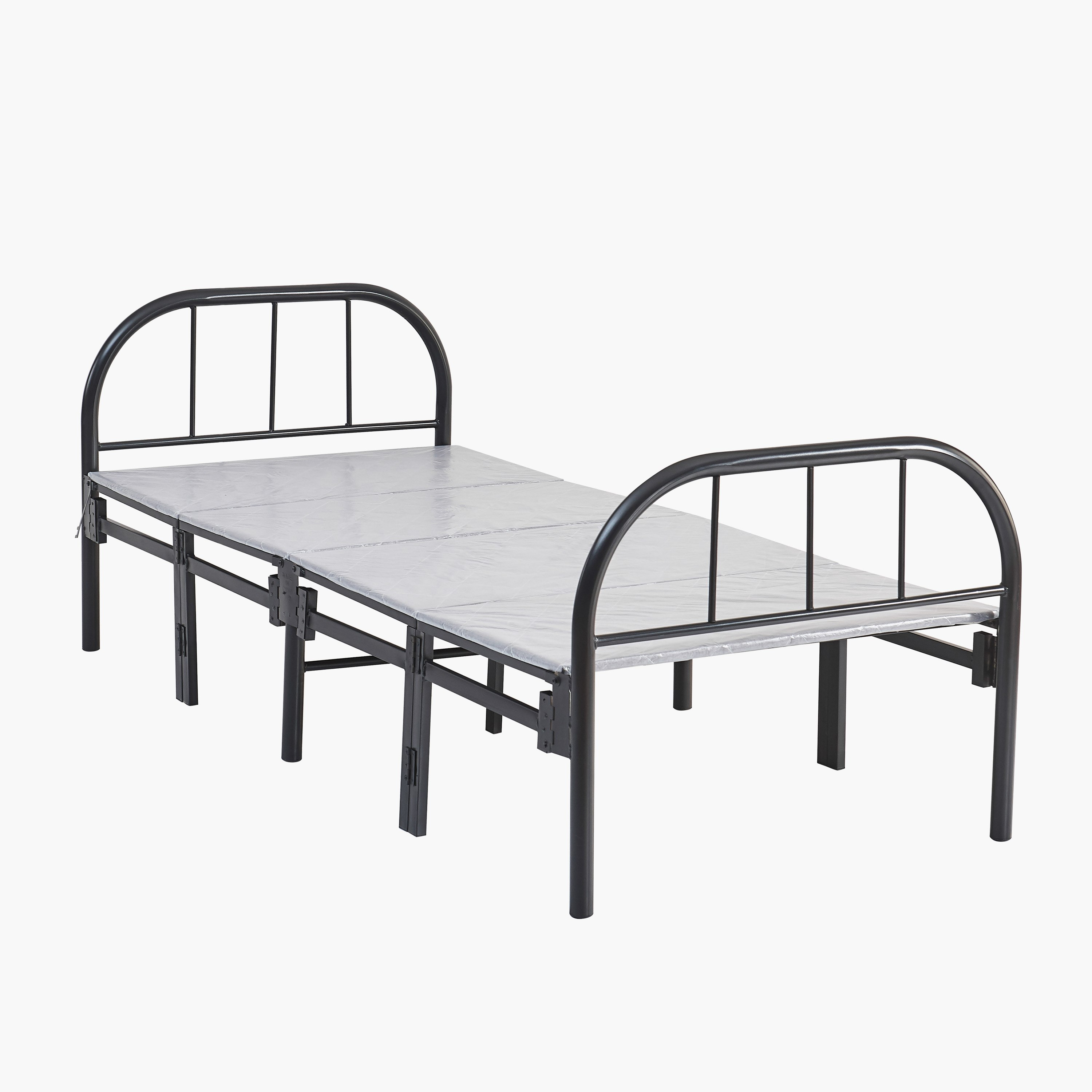 سرير بلاتفورم فردي من المعدن المتين قابل للطي من موڤو سيمون - 90x190 سم-hbxfurniture-bedsandbedsets-daybeds-image-7