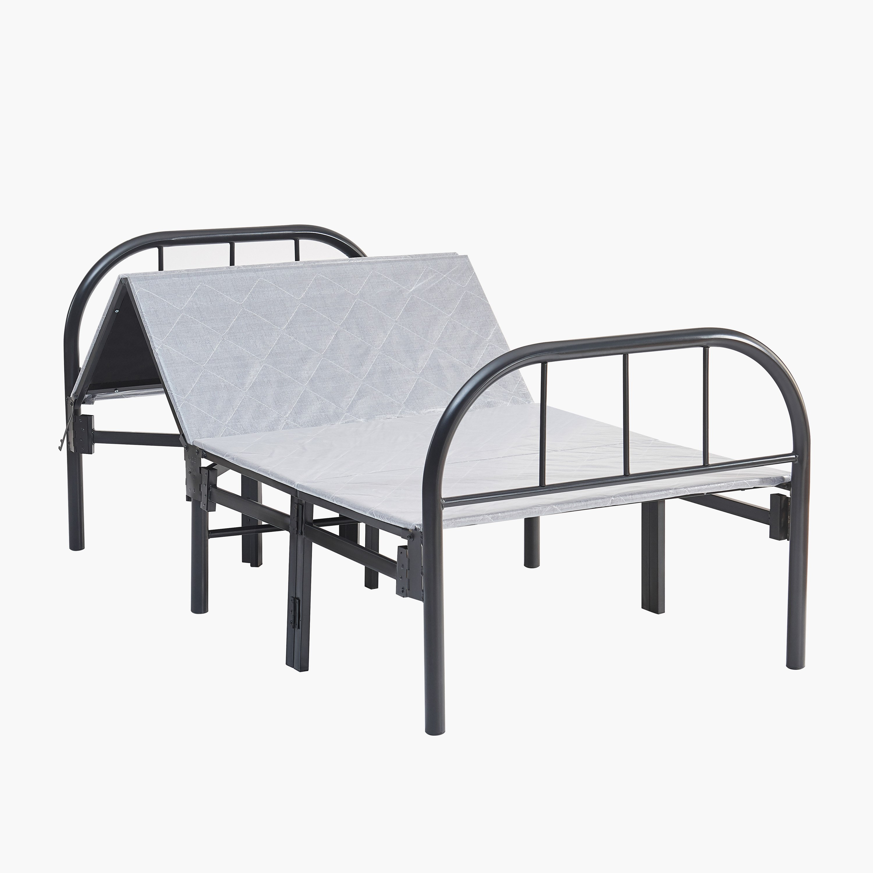 سرير بلاتفورم فردي من المعدن المتين قابل للطي من موڤو سيمون - 90x190 سم-hbxfurniture-bedsandbedsets-daybeds-image-4