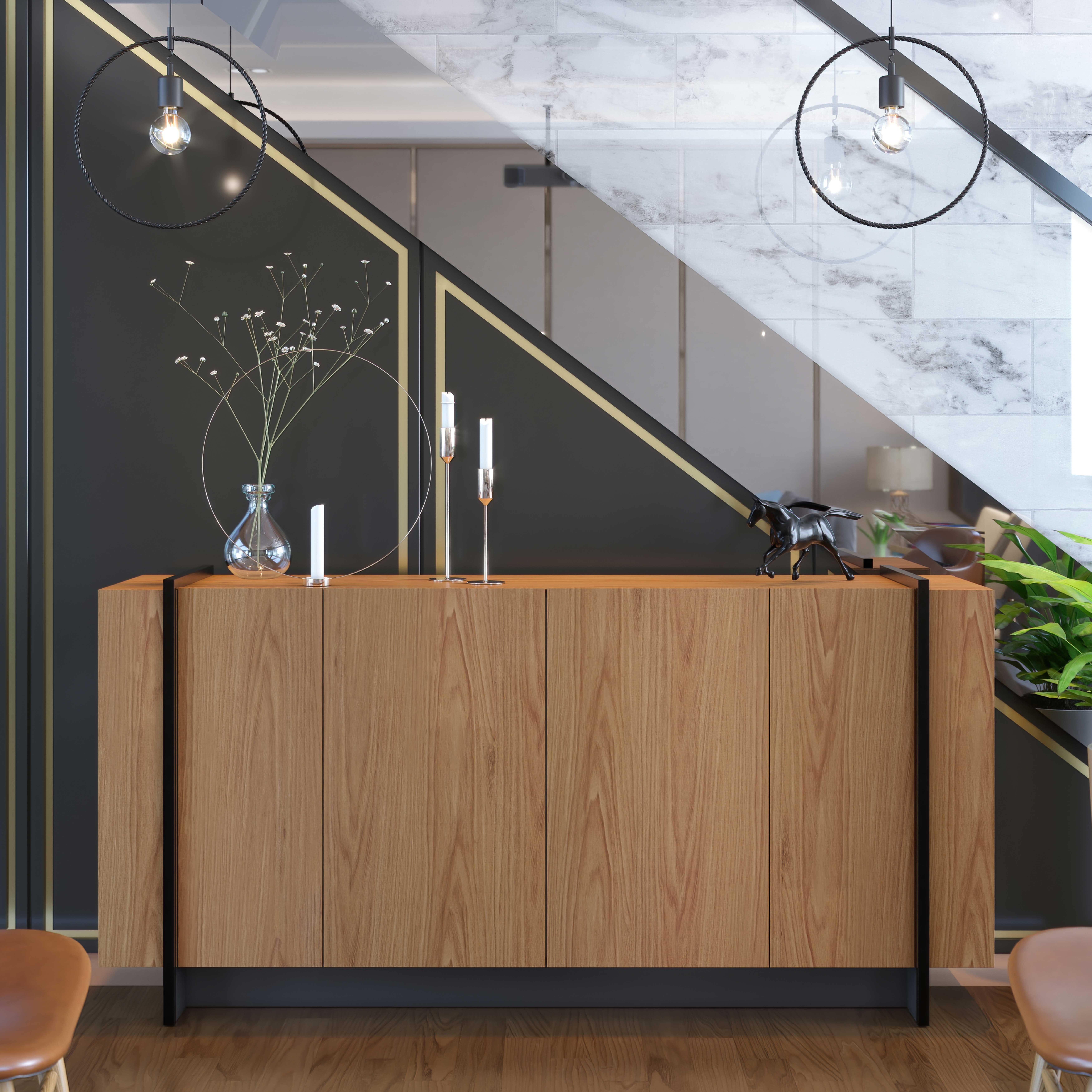 Terra 4-Door Sideboard-hbxfurniture-diningroom-buffetsandsideboards-image-1