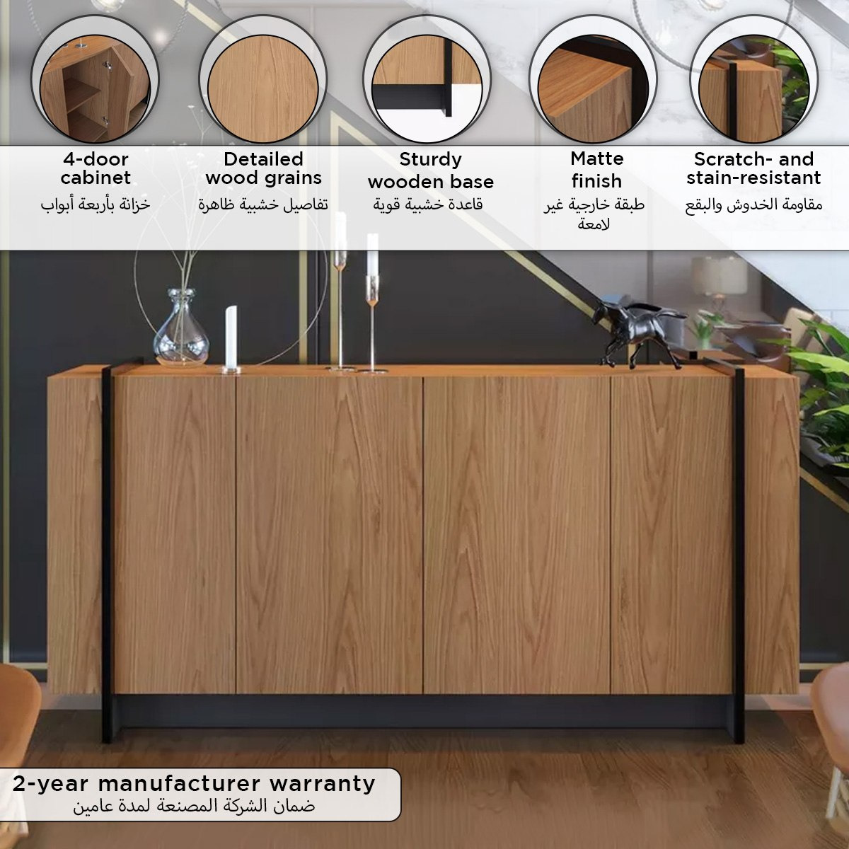 Terra 4-Door Sideboard-hbxfurniture-diningroom-buffetsandsideboards-image-11