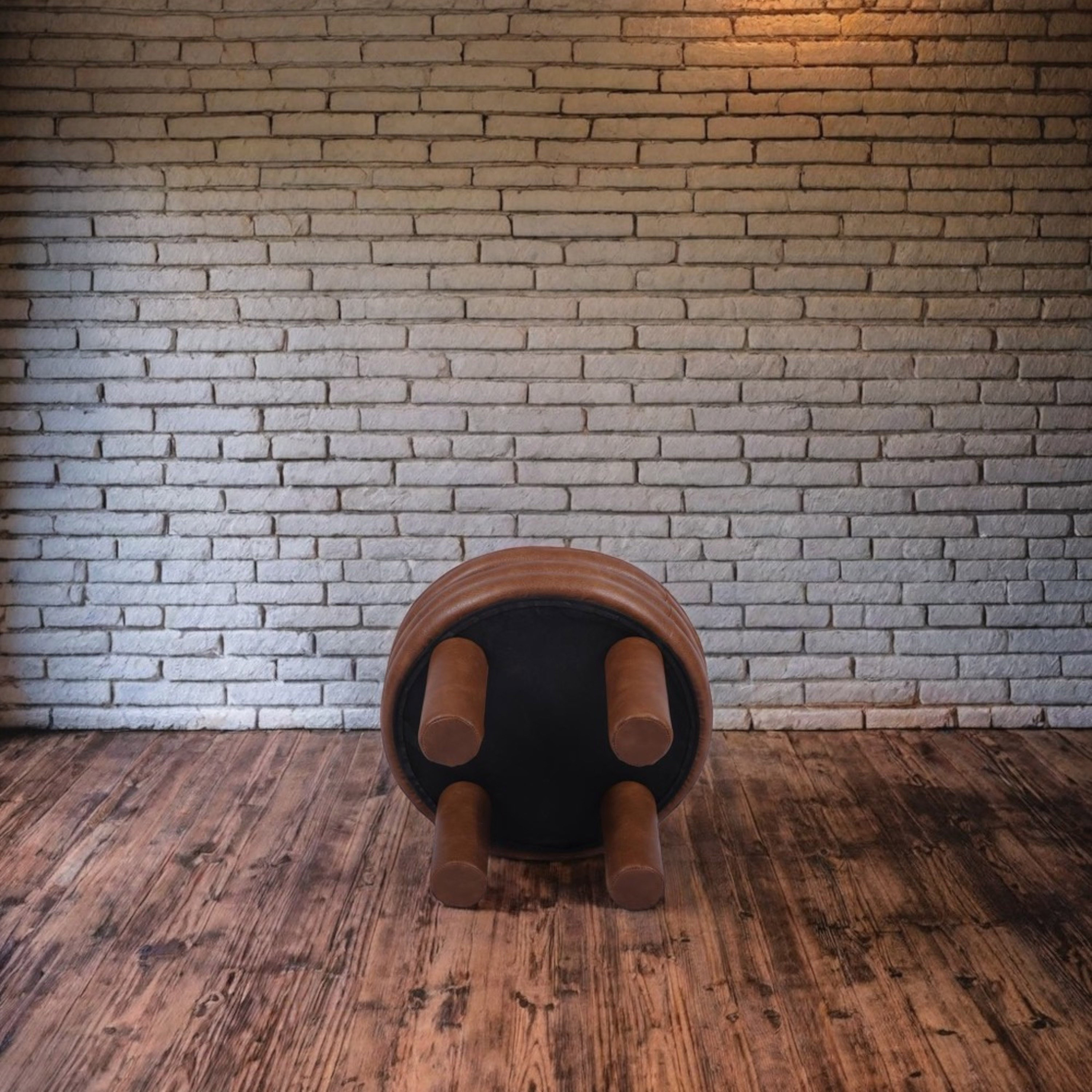 Koby Faux Leather Ottoman-hbxlivingroom-sofasandarmchairs-ottomansandfootstools-image-4