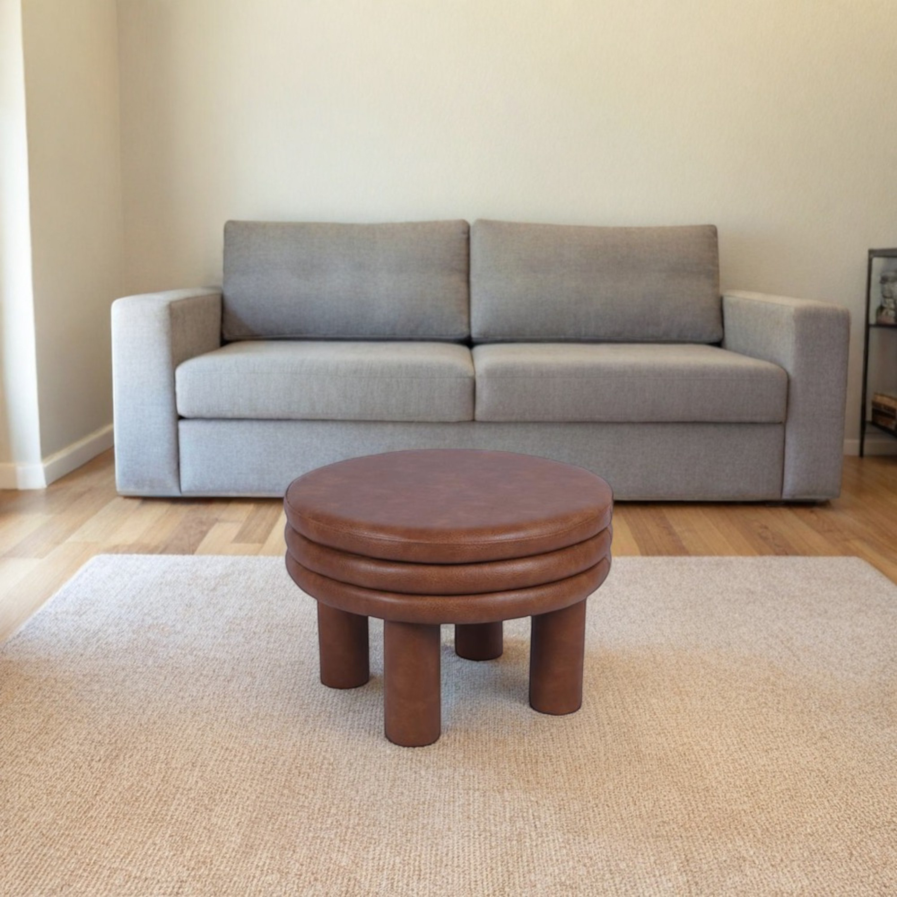 Koby Faux Leather Ottoman-hbxlivingroom-sofasandarmchairs-ottomansandfootstools-image-5