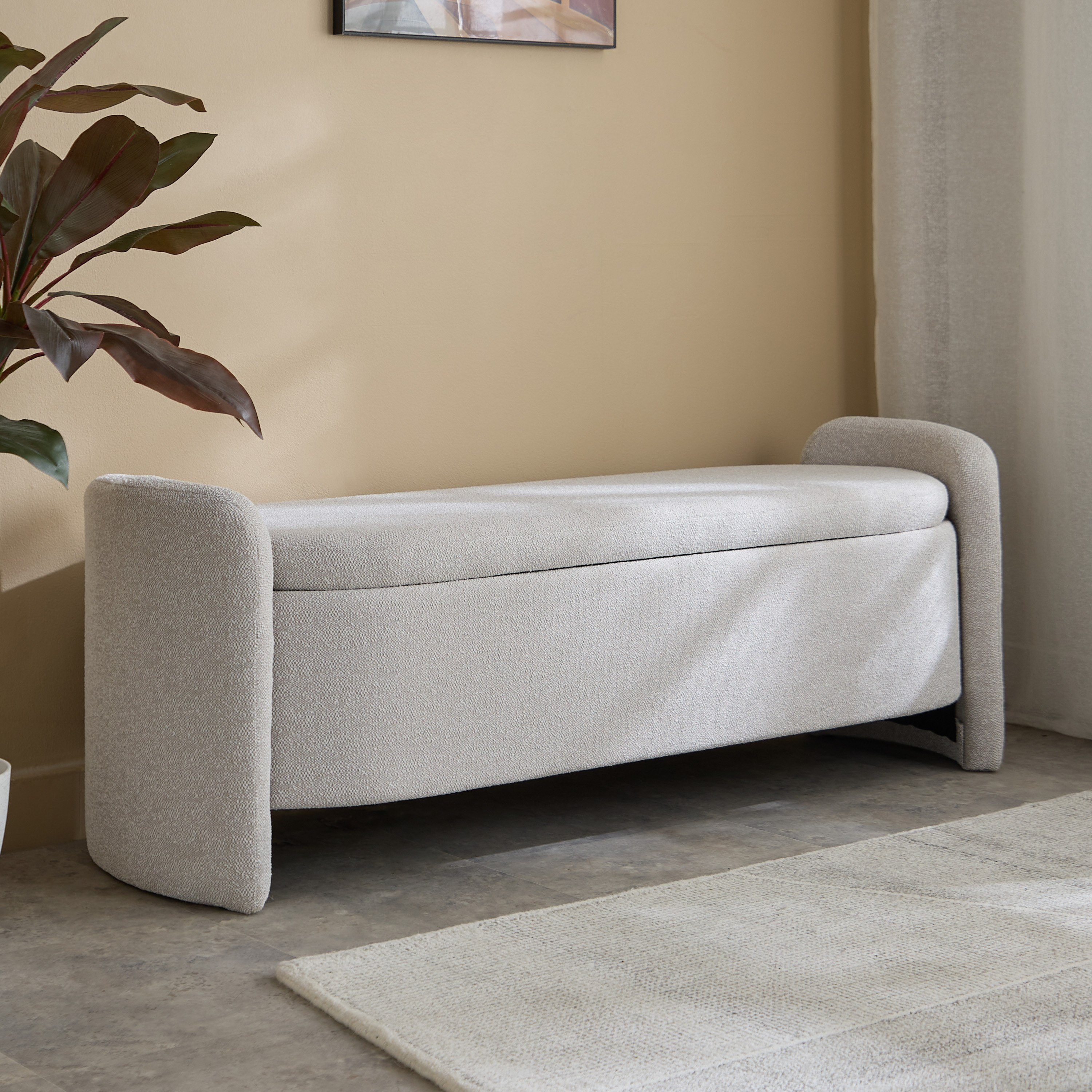 مقعد بنش قماش من تاورو-hbxfurniture-sofasandarmchairs-benches-image-1