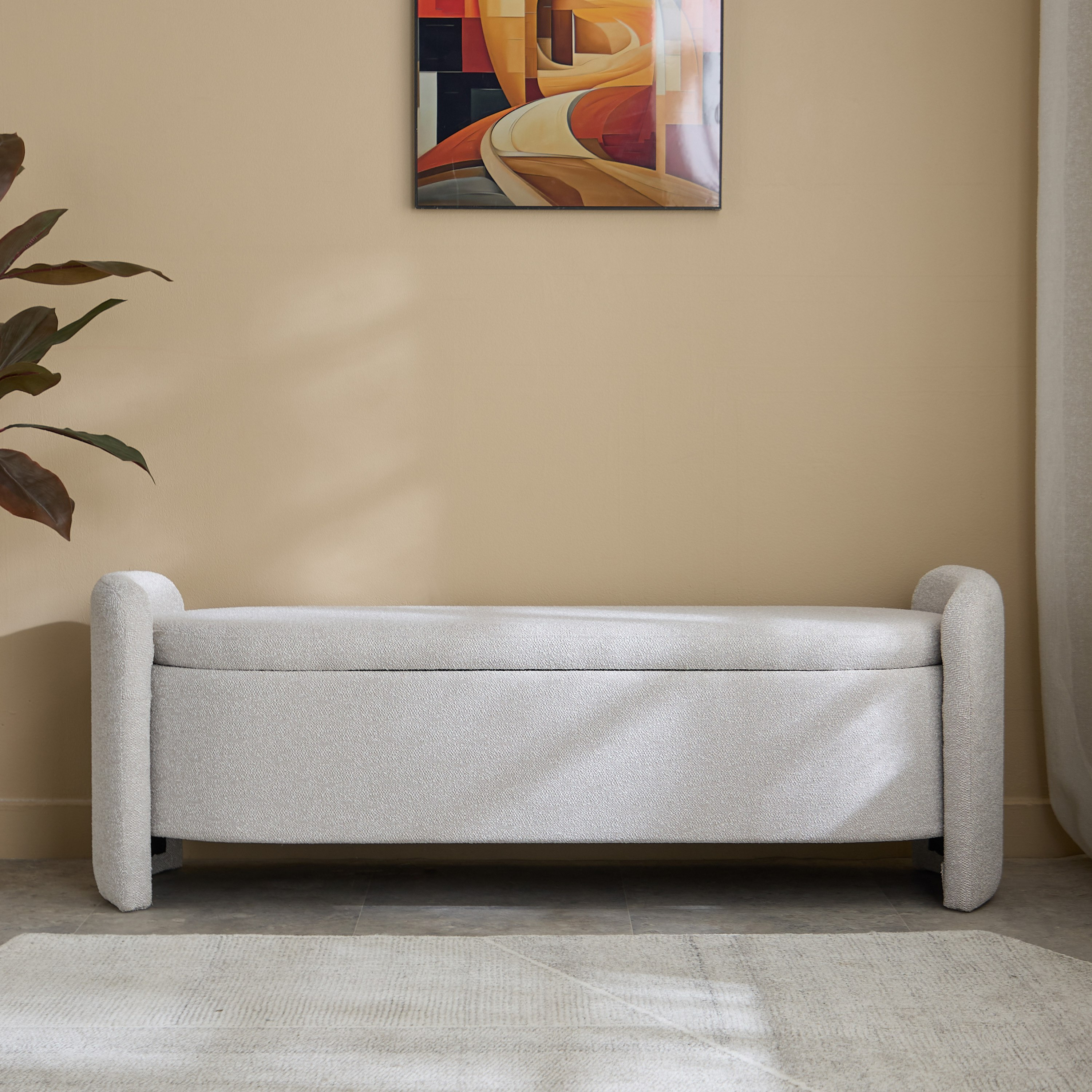 مقعد بنش قماش من تاورو-hbxfurniture-sofasandarmchairs-benches-image-2