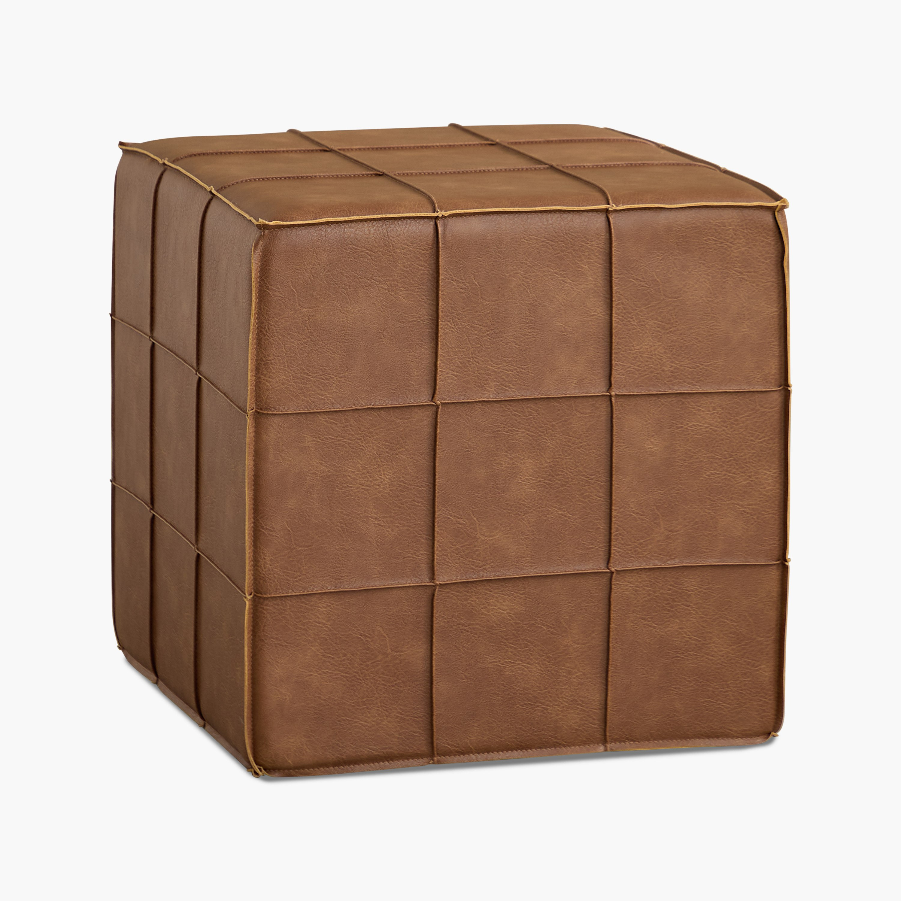 Mave Faux Leather Ottoman-hbxlivingroom-sofasandarmchairs-ottomansandfootstools-image-5
