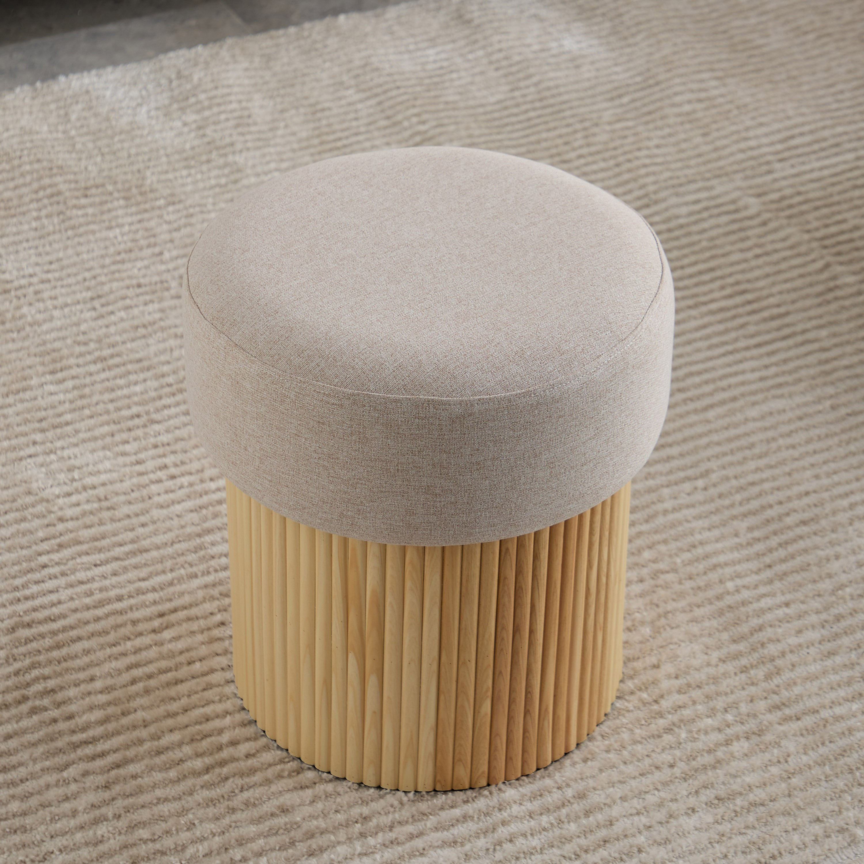 Trapez Fabric Ottoman with Storage-hbxlivingroom-sofasandarmchairs-ottomansandfootstools-image-2