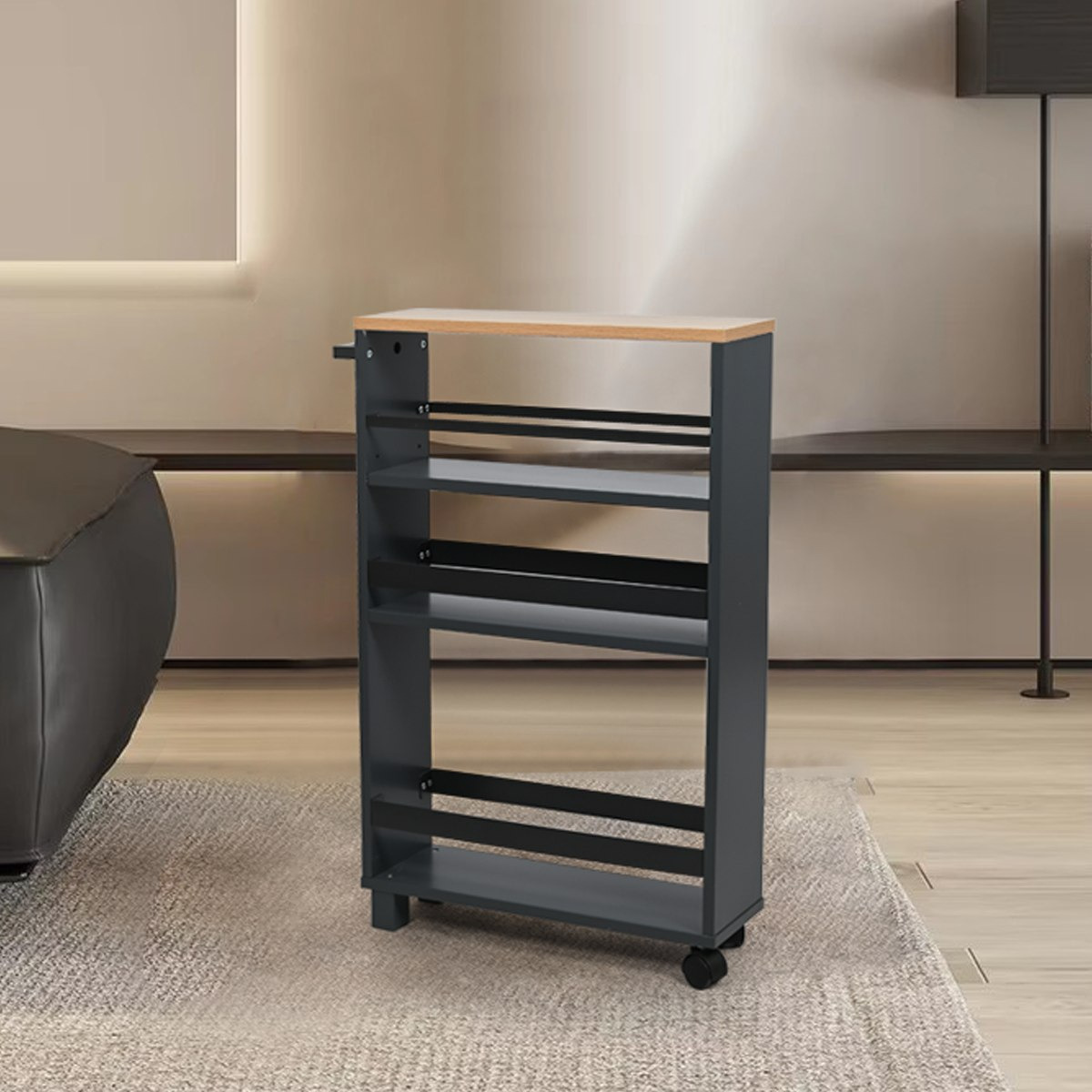 ترولي زاوية للحمام من ليو - 50x15x79 سم-hbxhomeware-hbxbathroom-image-1