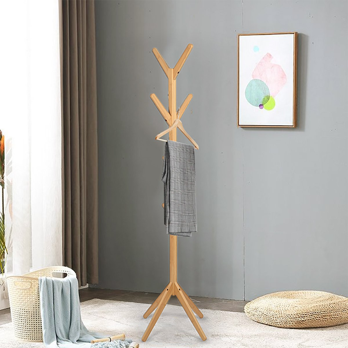 علاقة معاطف خيزران من ناتورا - 54x177 سم-hbxhomeware-bathandlaundry-clothesdryingracks-image-1
