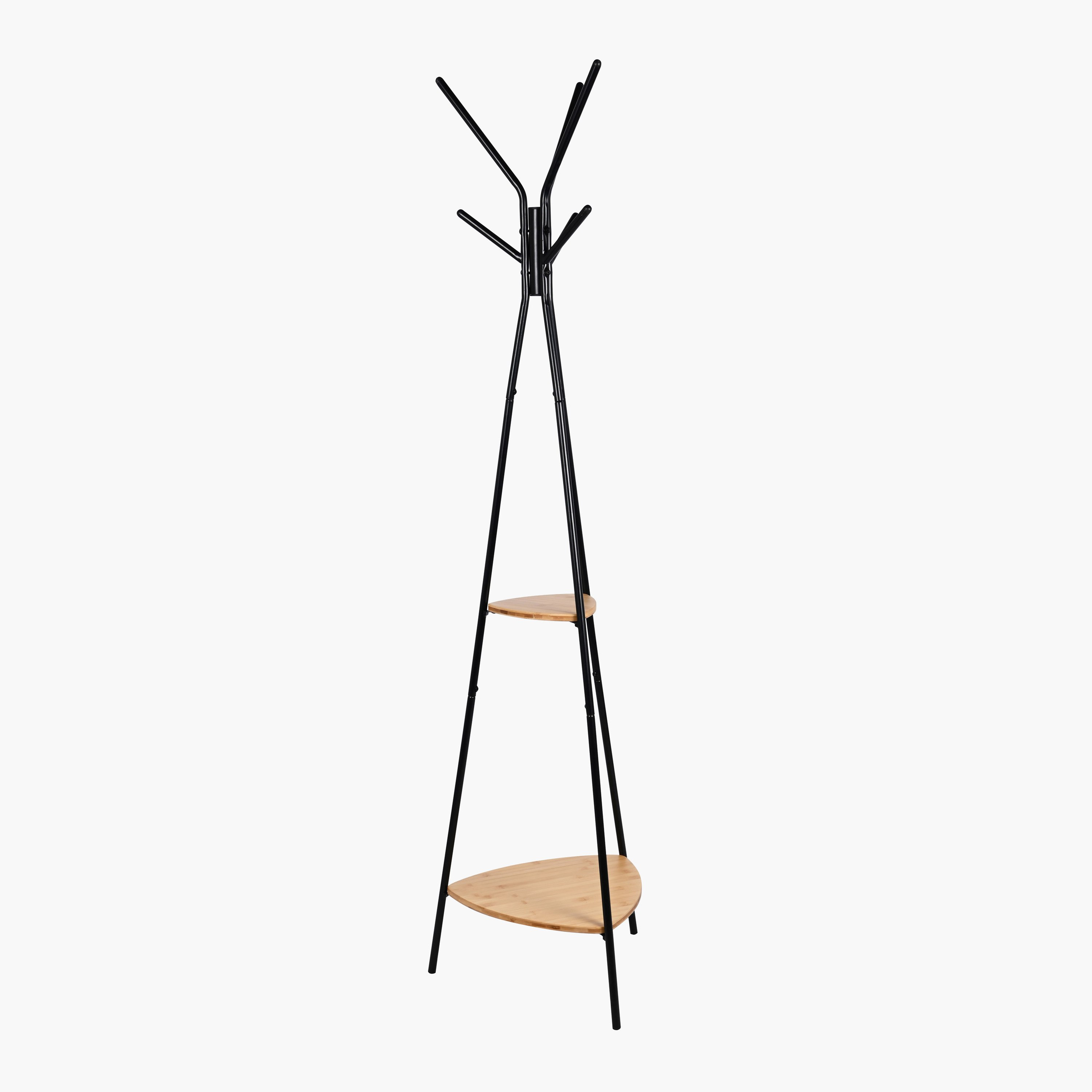 حامل معاطف بطابقين تخزين من ليو - 49×179 سم-hbxhomeware-bathandlaundry-clothesdryingracks-image-1