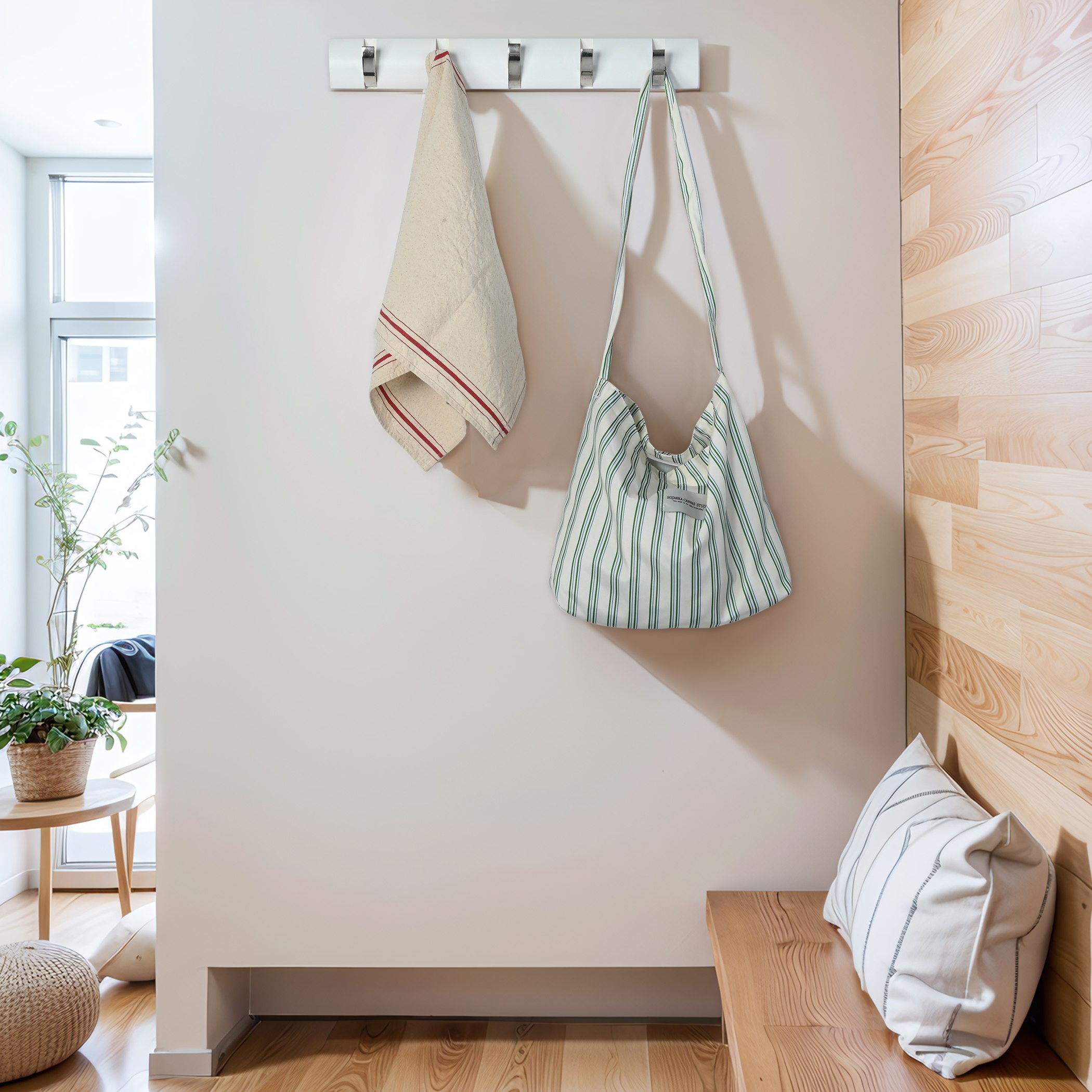 رف 5 خطافات فليب مثبت على الحائط من كوزمو-hbxhomeware-bathandlaundry-clothesdryingracks-image-1