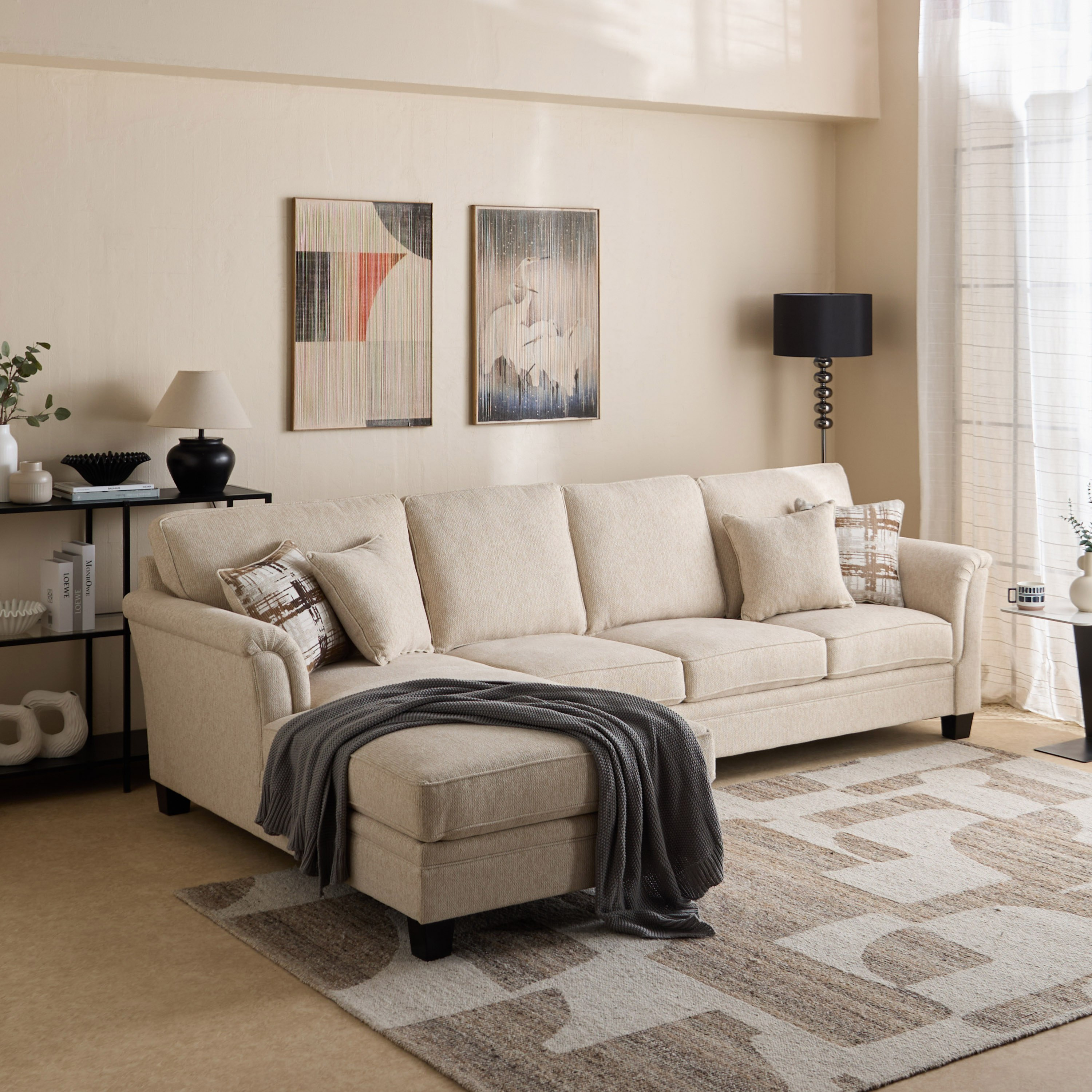Urban 4-Seater Left Corner Fabric Sofa with 4 Cushions-hbxlivingroom-sofasandarmchairs-cornersofas-image-11