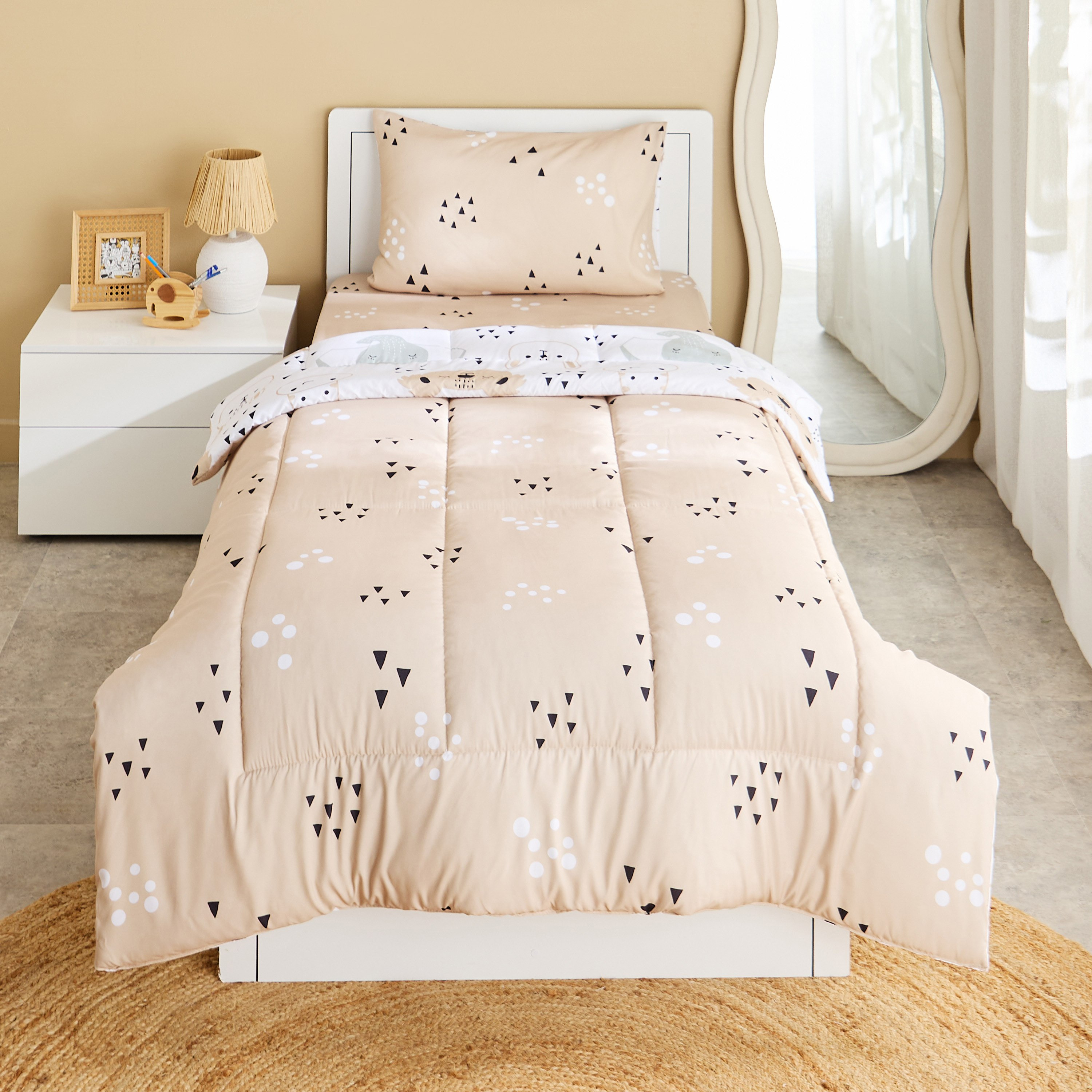 Joy Slumber 2-Piece Safari Single Microfibre Comforter Set - 135x220 cm-hbxhomeware-hbxkidsandyouth-image-3