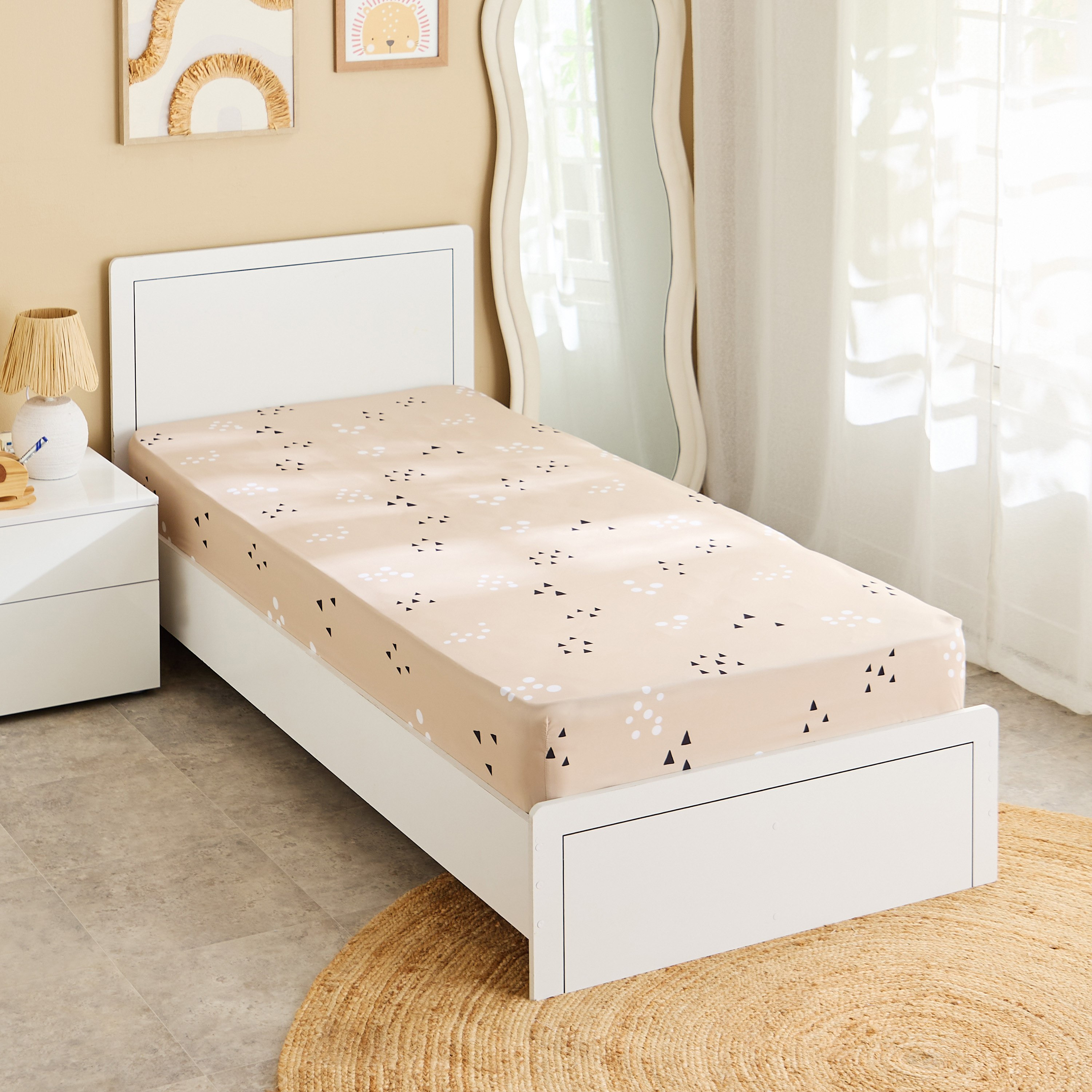 Joy Slumber Safari Single Microfibre Fitted Sheet - 90x200+25 cm-hbxhomeware-hbxbedroom-image-1