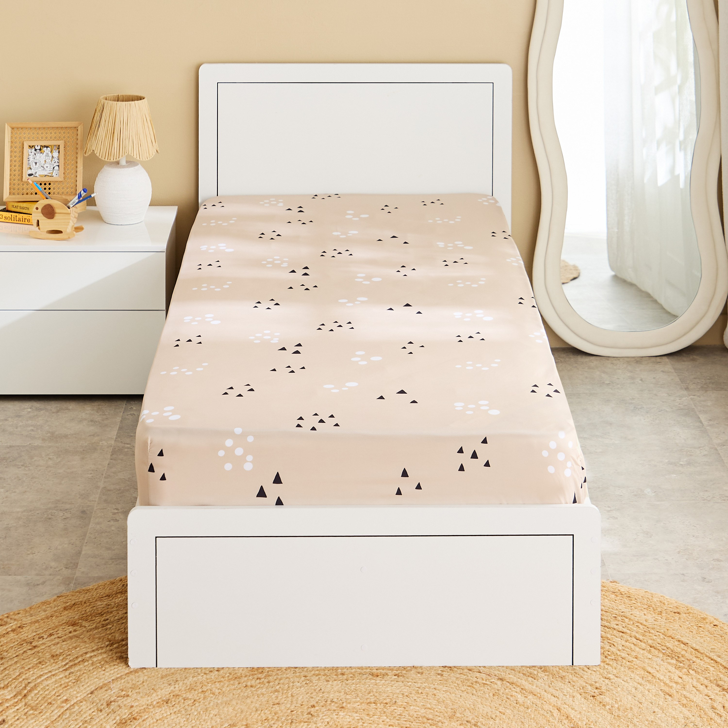 Joy Slumber Safari Single Microfibre Fitted Sheet - 90x200+25 cm-hbxhomeware-hbxbedroom-image-2