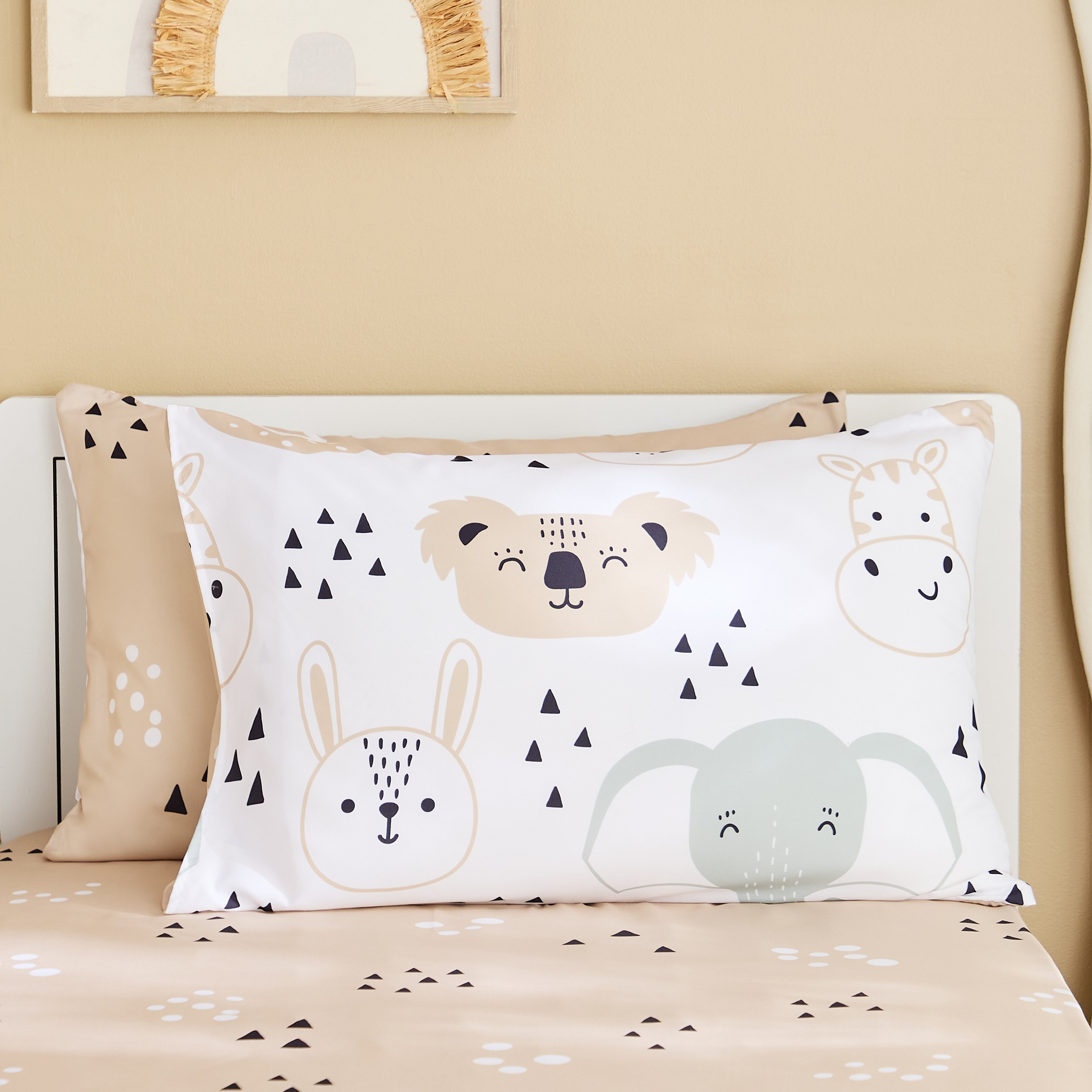Joy 2-Piece Slumber Safari Microfibre Pillow Cover Set - 50x75 cm-hbxhomeware-hbxkidsandyouth-image-2