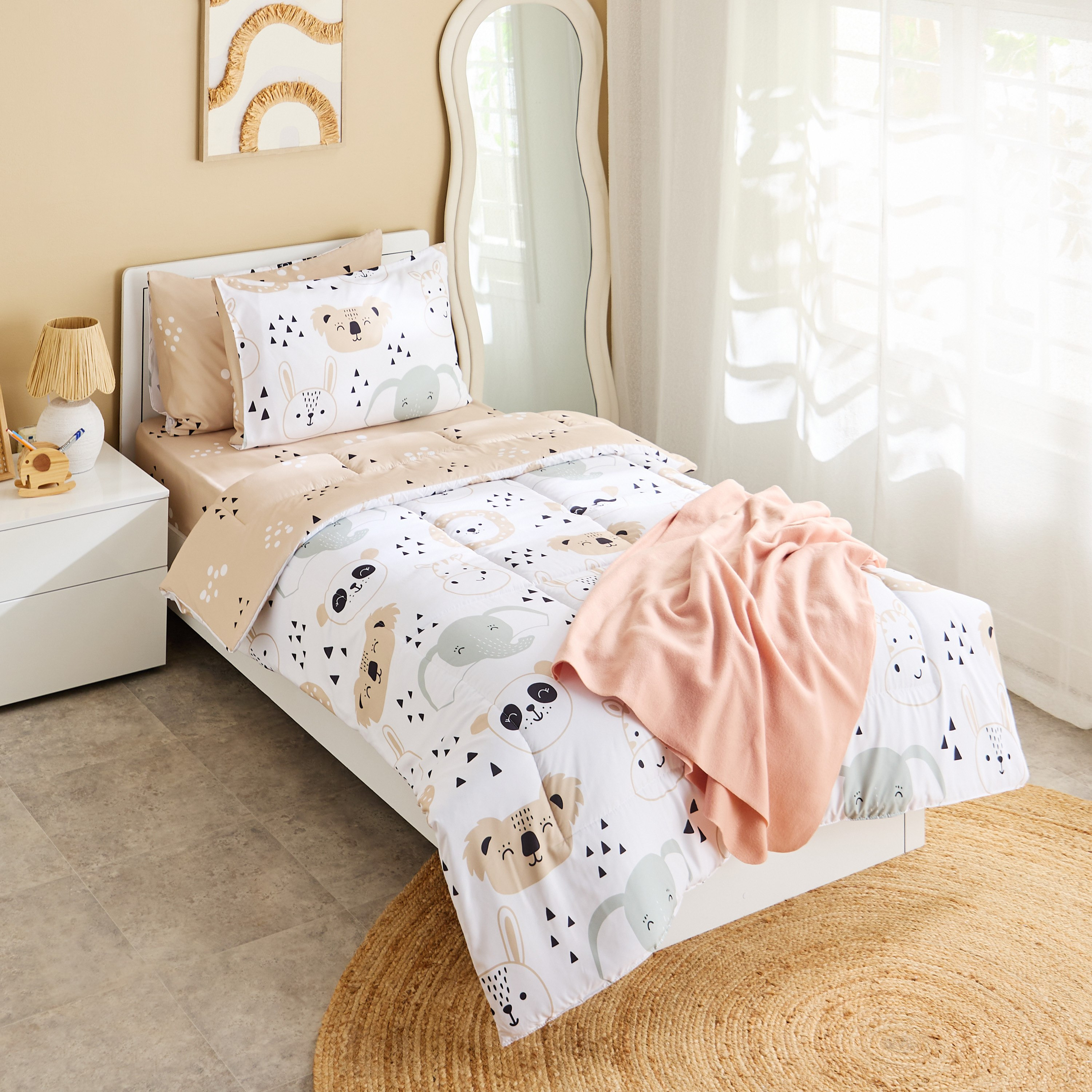 Joy 2-Piece Slumber Safari Microfibre Pillow Cover Set - 50x75 cm-hbxhomeware-hbxkidsandyouth-image-6