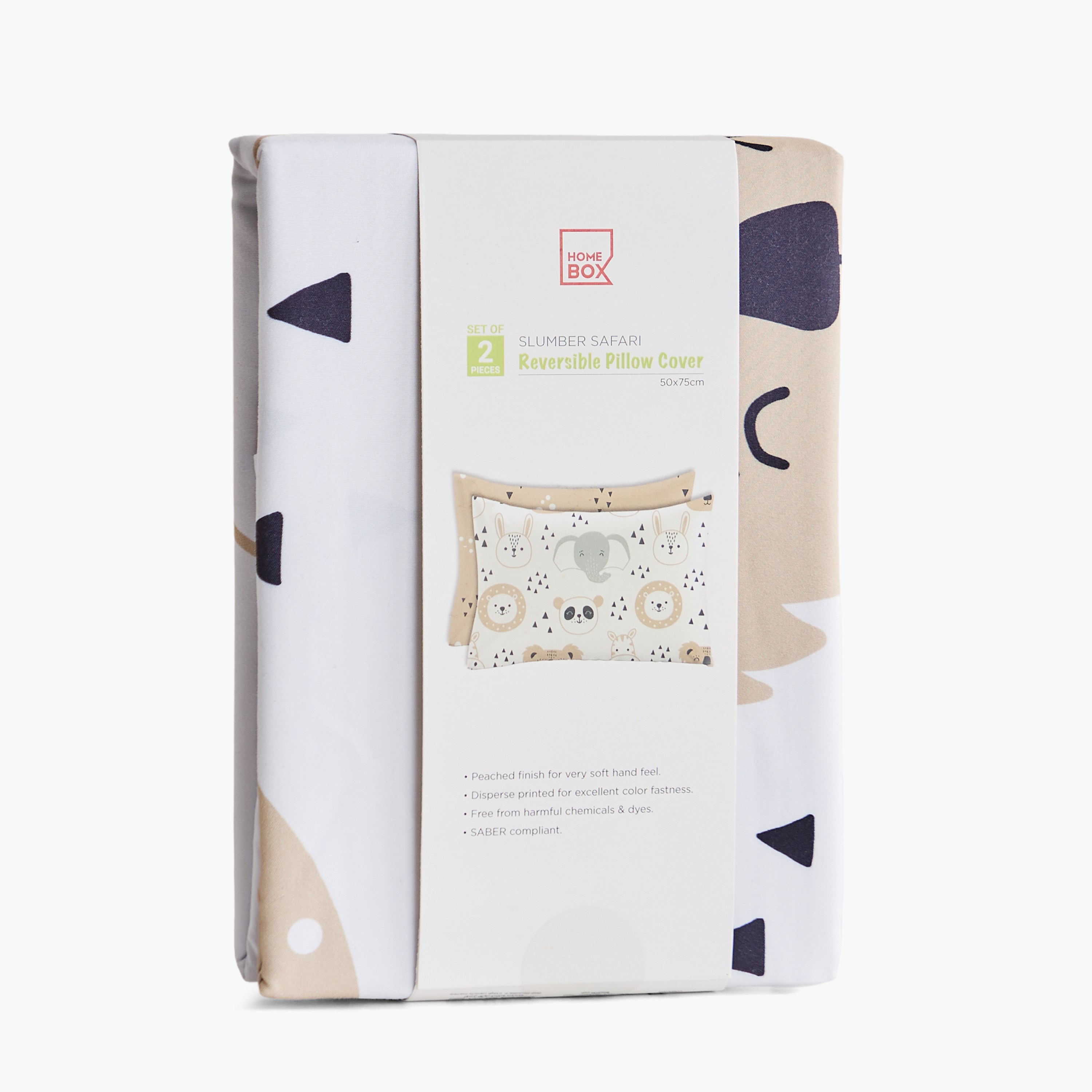 Joy 2-Piece Slumber Safari Microfibre Pillow Cover Set - 50x75 cm-hbxhomeware-hbxkidsandyouth-image-7