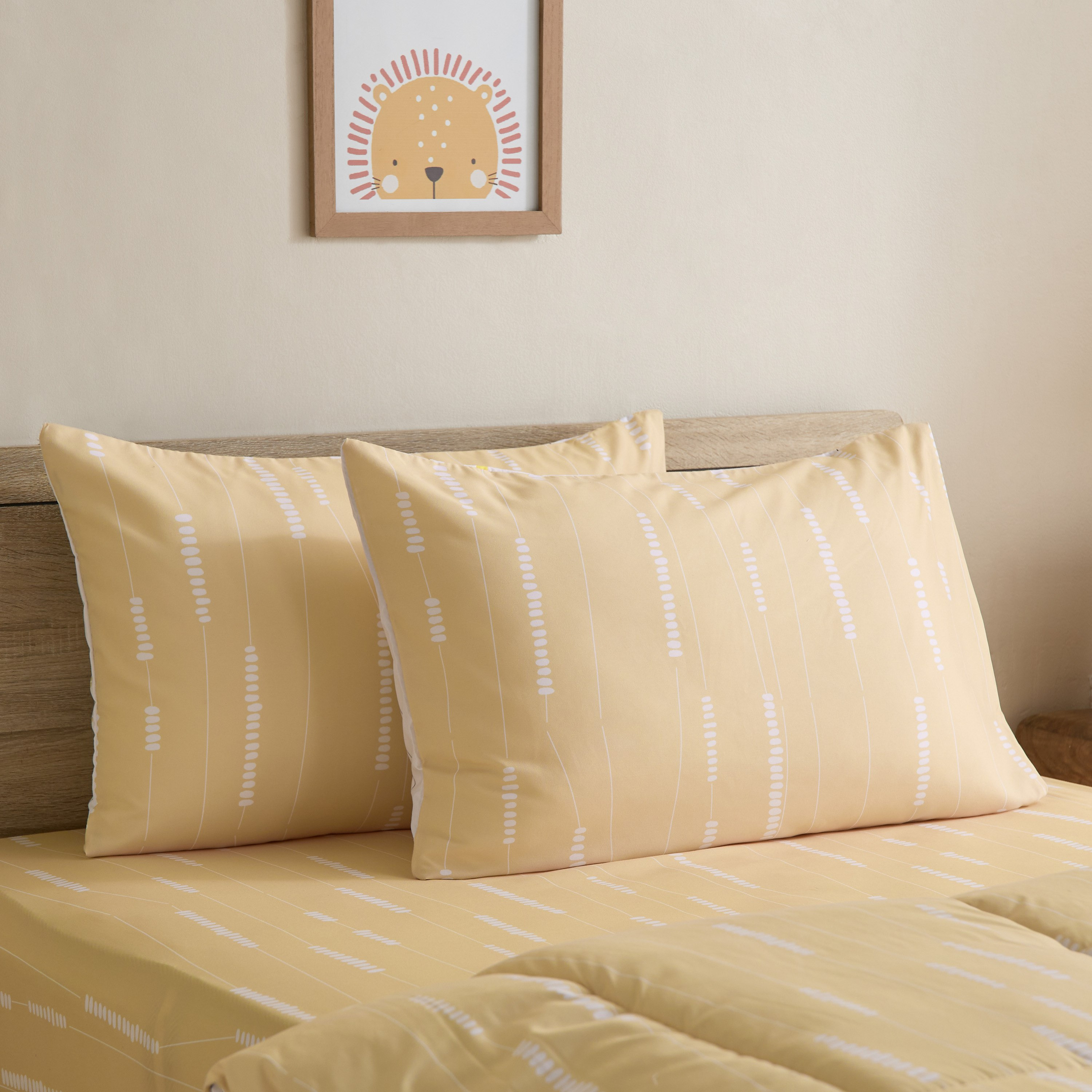 Joy Slumber 2-Piece Poppin Microfibre Pillow Cover Set - 50x75 cm-hbxhomeware-hbxkidsandyouth-image-1