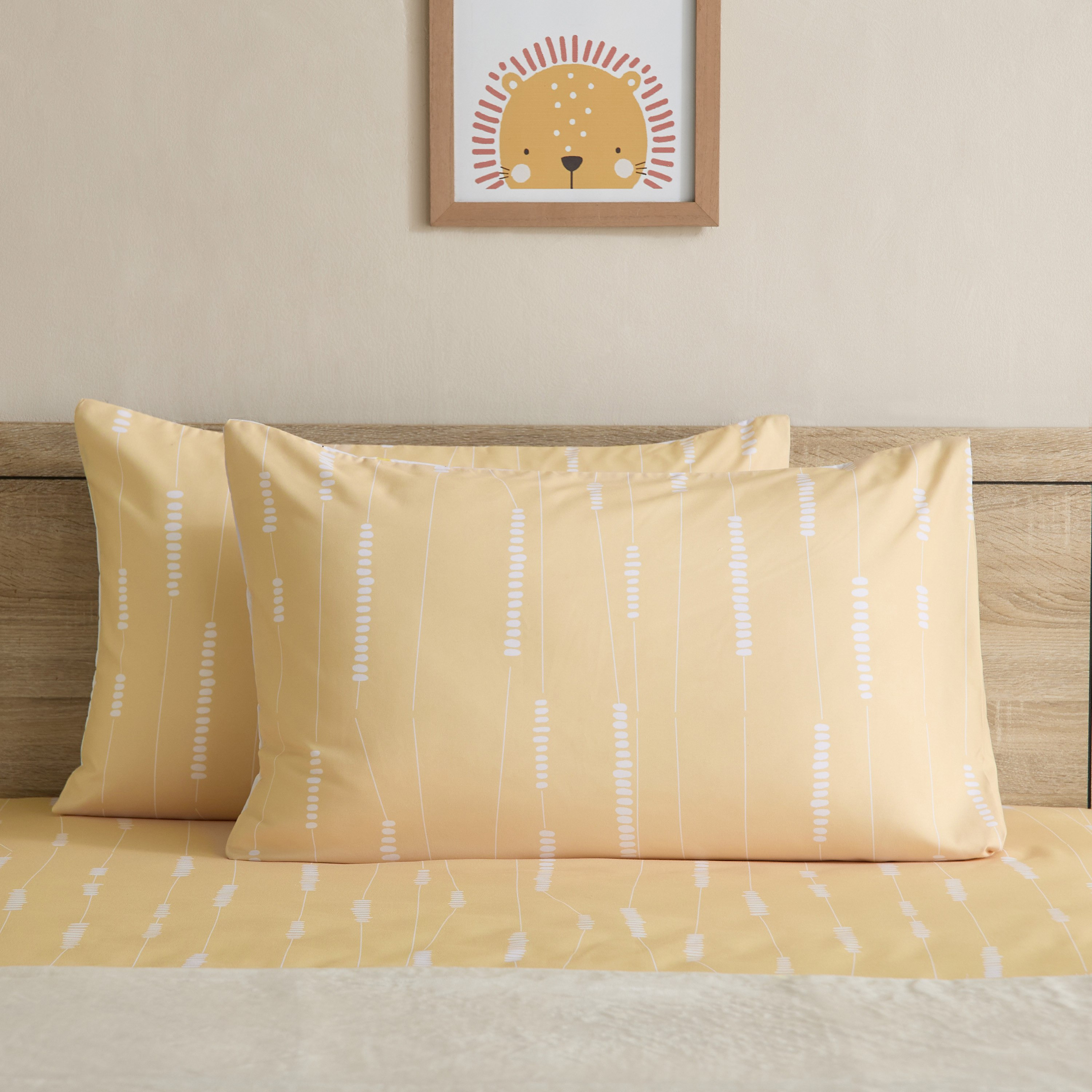 Joy Slumber 2-Piece Poppin Microfibre Pillow Cover Set - 50x75 cm-hbxhomeware-hbxkidsandyouth-image-2