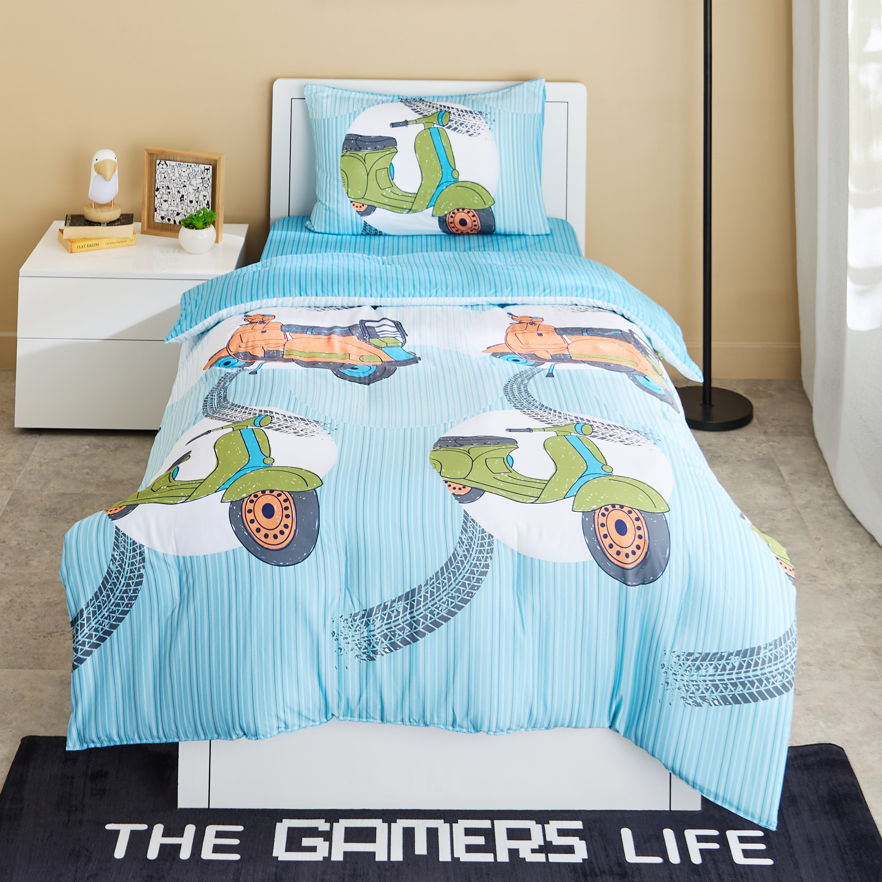 Tom 2-Piece Slumber Ride Glide Single Microfibre Comforter Set - 135x220 cm-hbxhomeware-hbxkidsandyouth-image-2