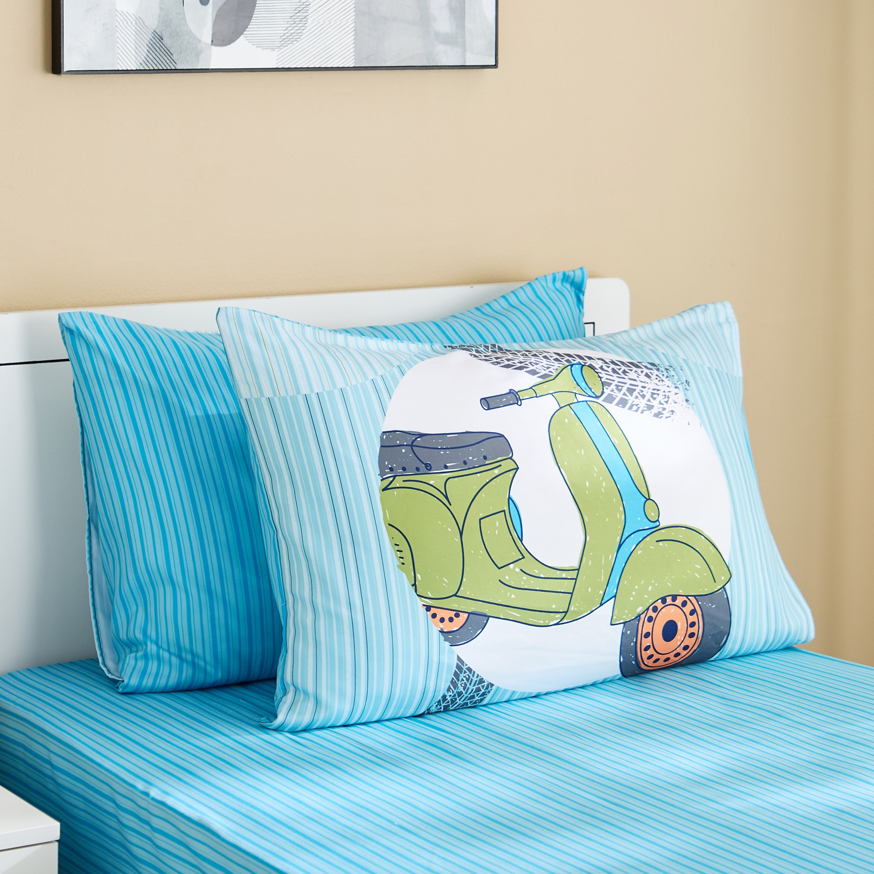 Tom 2-Piece Slumber Ride Glide Microfibre Pillow Cover Set - 50x75 cm-hbxhomeware-hbxkidsandyouth-image-1