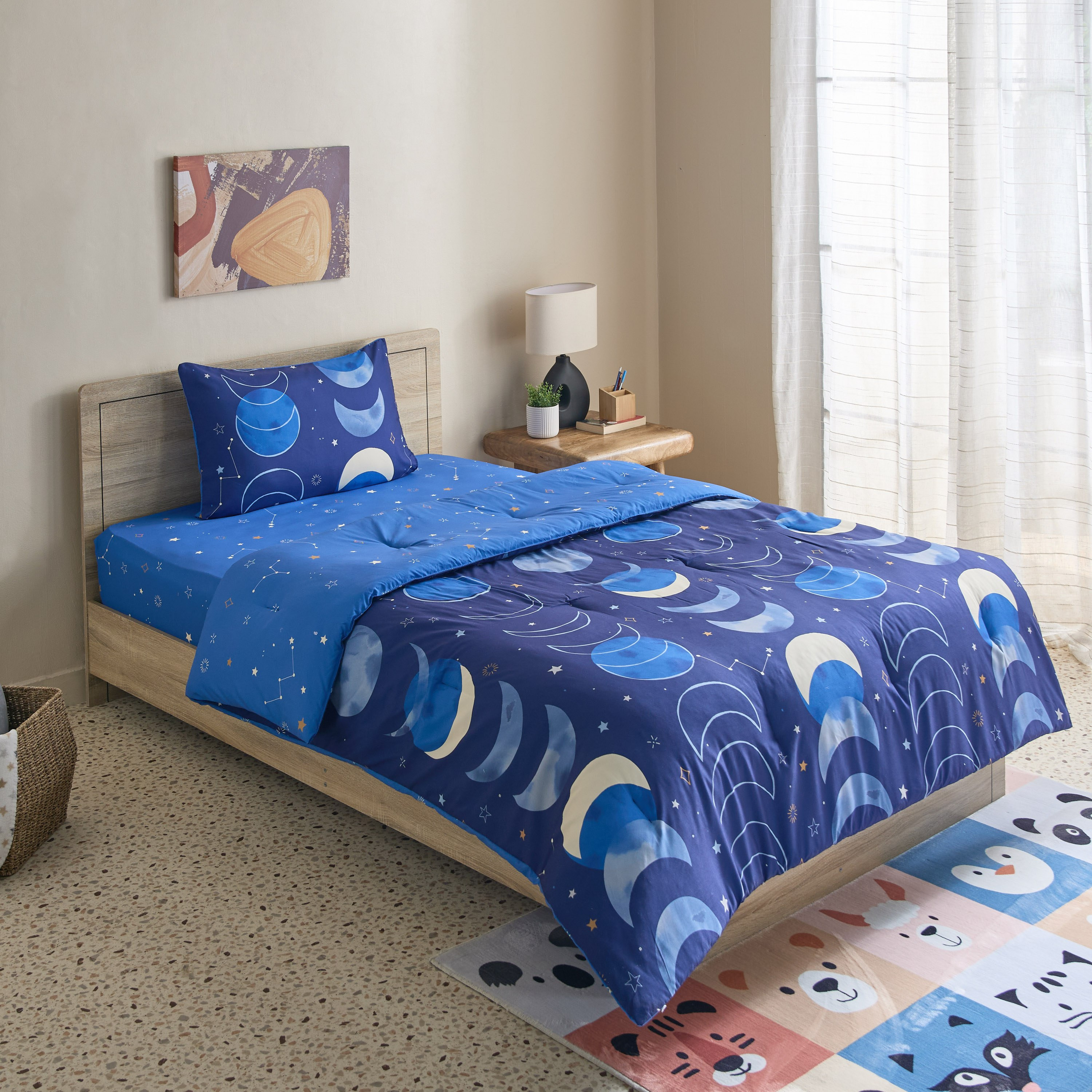 Tom Slumber 2-Piece Galactic Twin Microfibre Comforter Set - 160x220 cm-hbxhomeware-hbxkidsandyouth-image-1