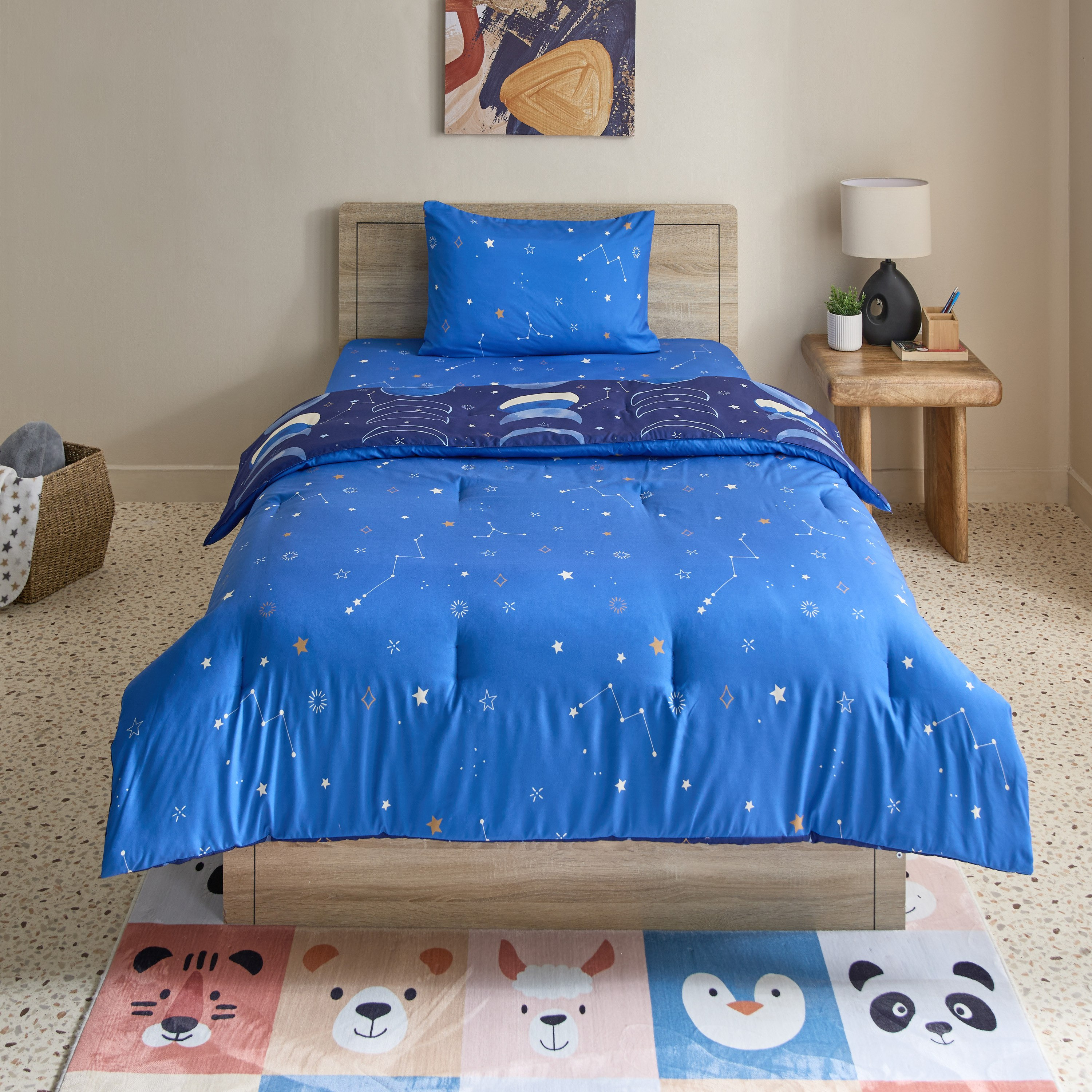 Tom Slumber 2-Piece Galactic Twin Microfibre Comforter Set - 160x220 cm-hbxhomeware-hbxkidsandyouth-image-3