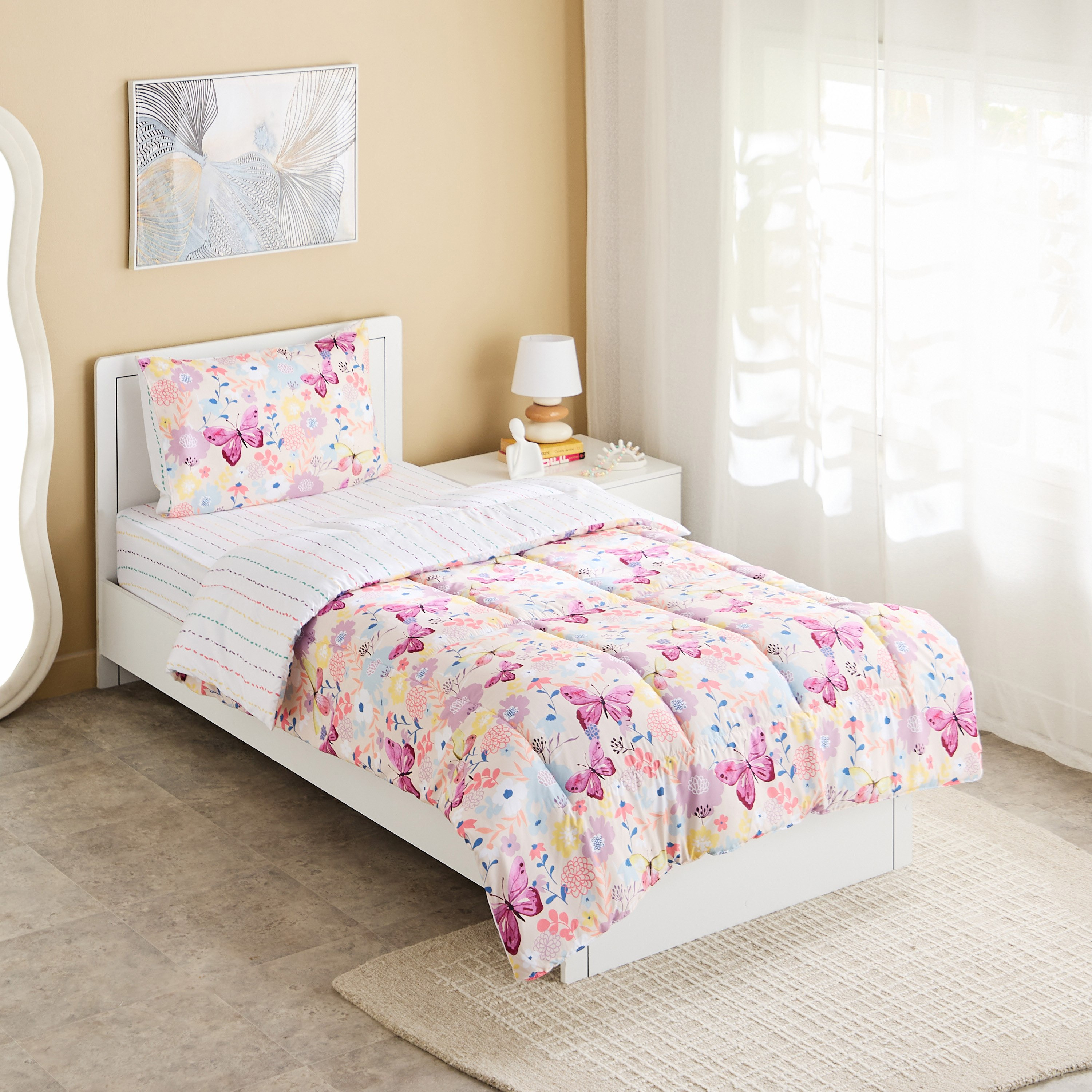 Ivy Slumber Petals 2-Piece Single Microfibre Comforter Set - 135x220 cm-hbxhomeware-hbxkidsandyouth-image-1