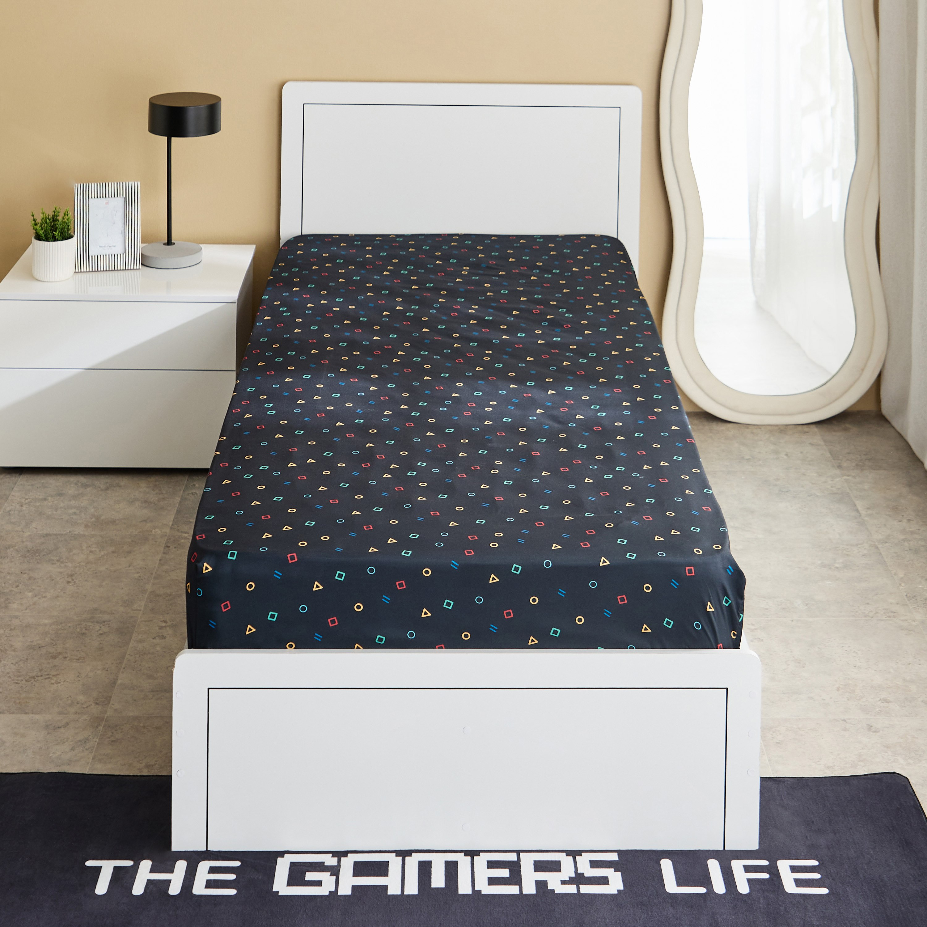 Gaming Slumber Console Single Microfibre Fitted Sheet  - 90x200+25 cm-hbxhomeware-hbxbedroom-image-2