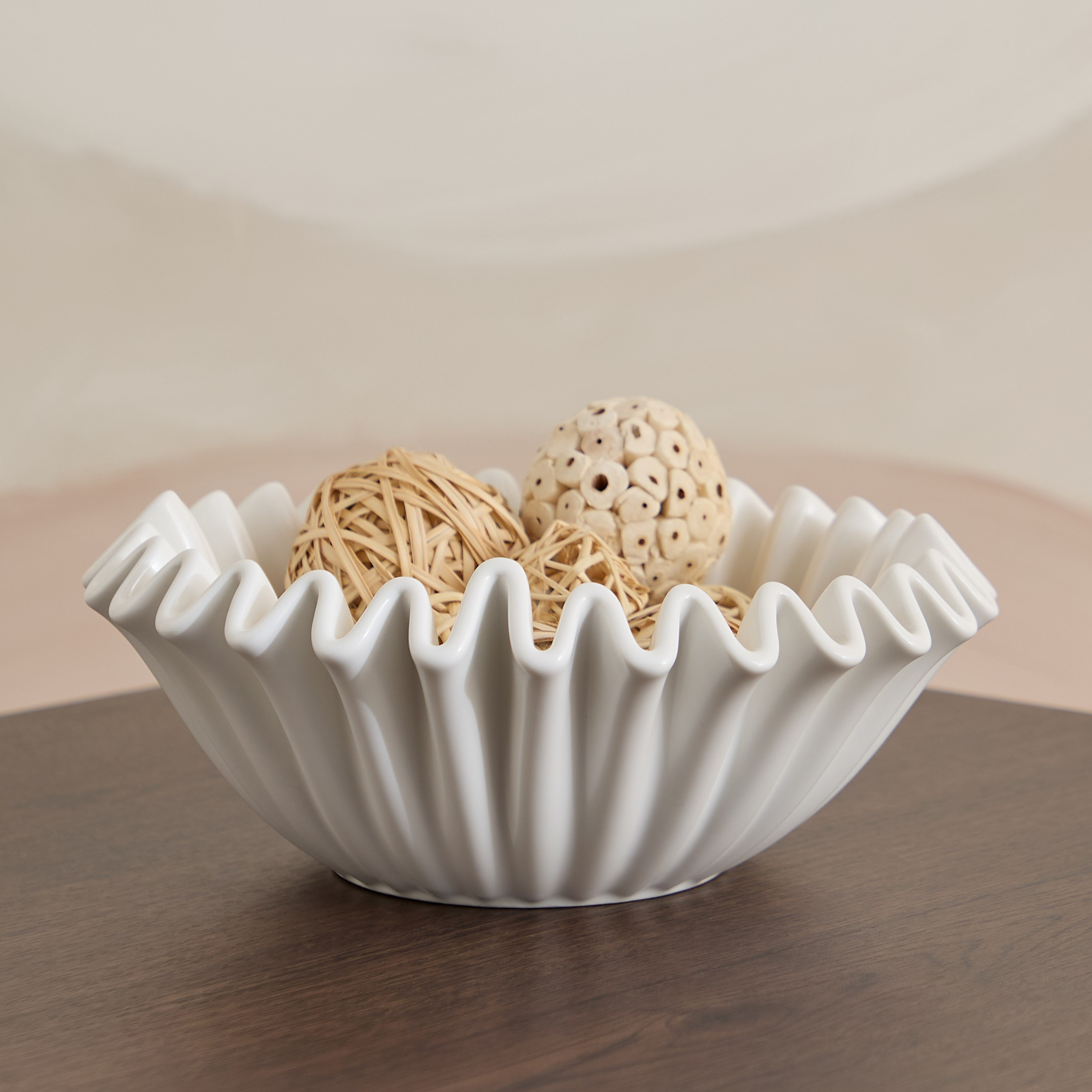 Sansa Roma Ceramic Decor Bowl - 24x24x9.5 cm-hbxdecorandfurnishings-homeaccessories-bowls-image-1